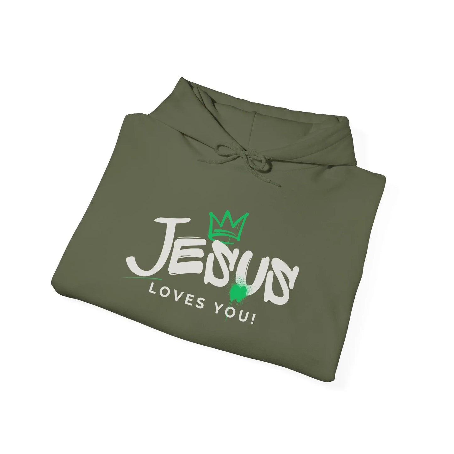 Believer Apparel, Jesus Loves You Hoodie, Inspirational Comfort, Gender Neutral Hoodie, Believer Gift, Cozy Product vendor