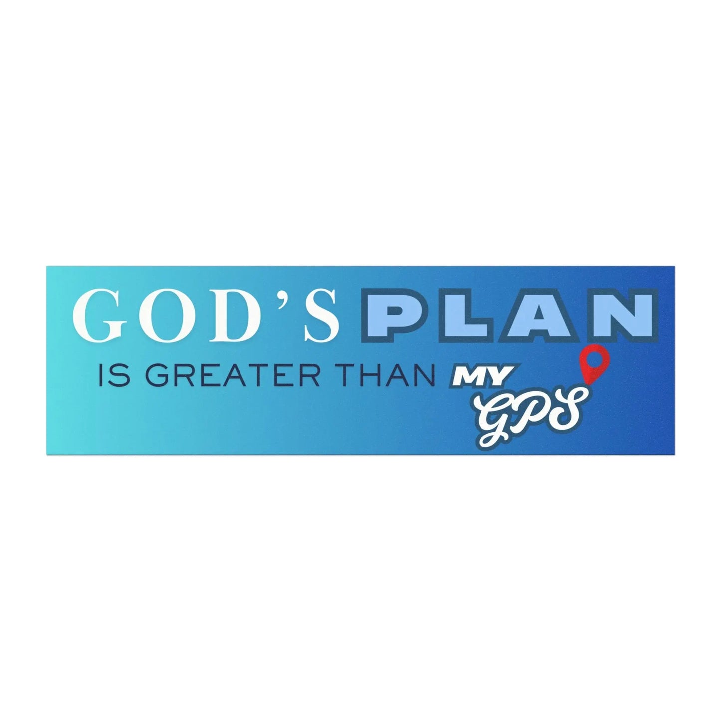 God's Plan Car Magnet Product vendor