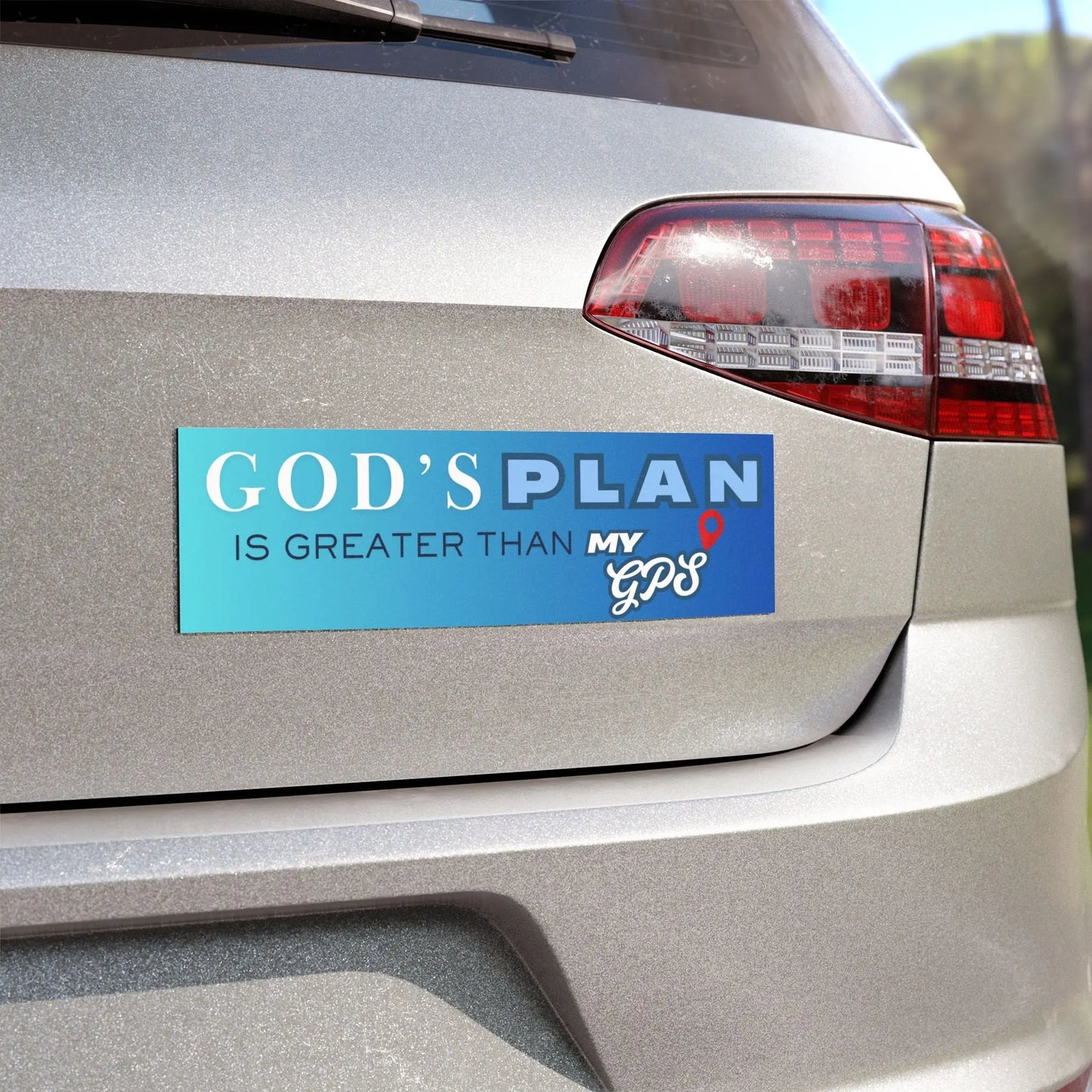 God's Plan Car Magnet Product vendor