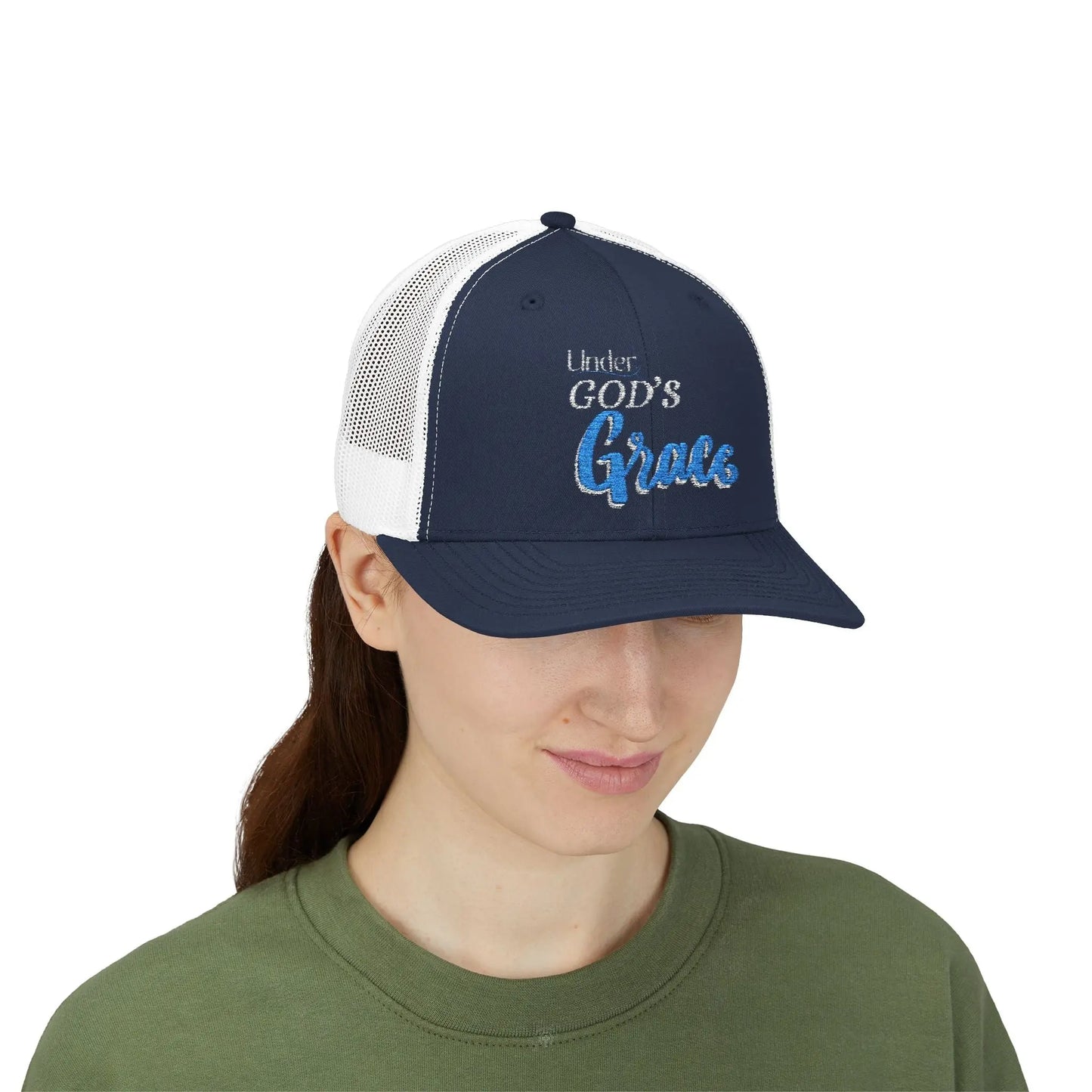 Gods Grace Snapback Trucker Cap, Stylish Believer Based Hats Product vendor