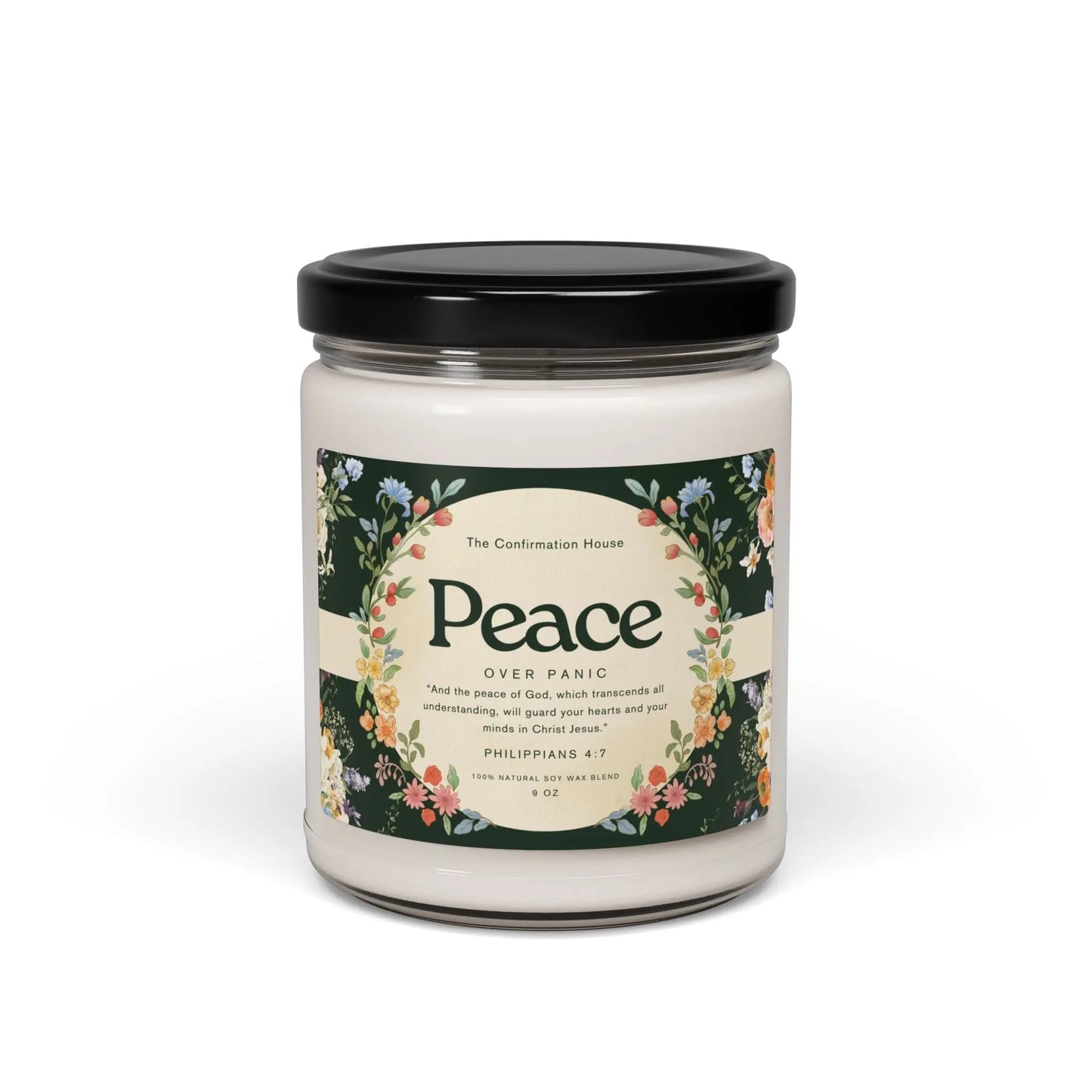 Peace Over Panic, Calming Scripture Candle Product vendor