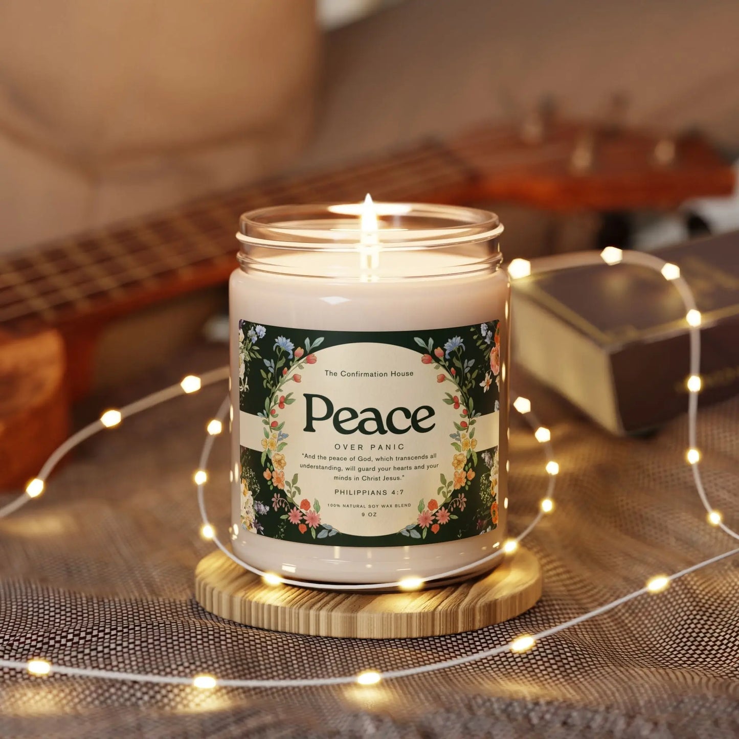 Peace Over Panic, Calming Scripture Candle Product vendor