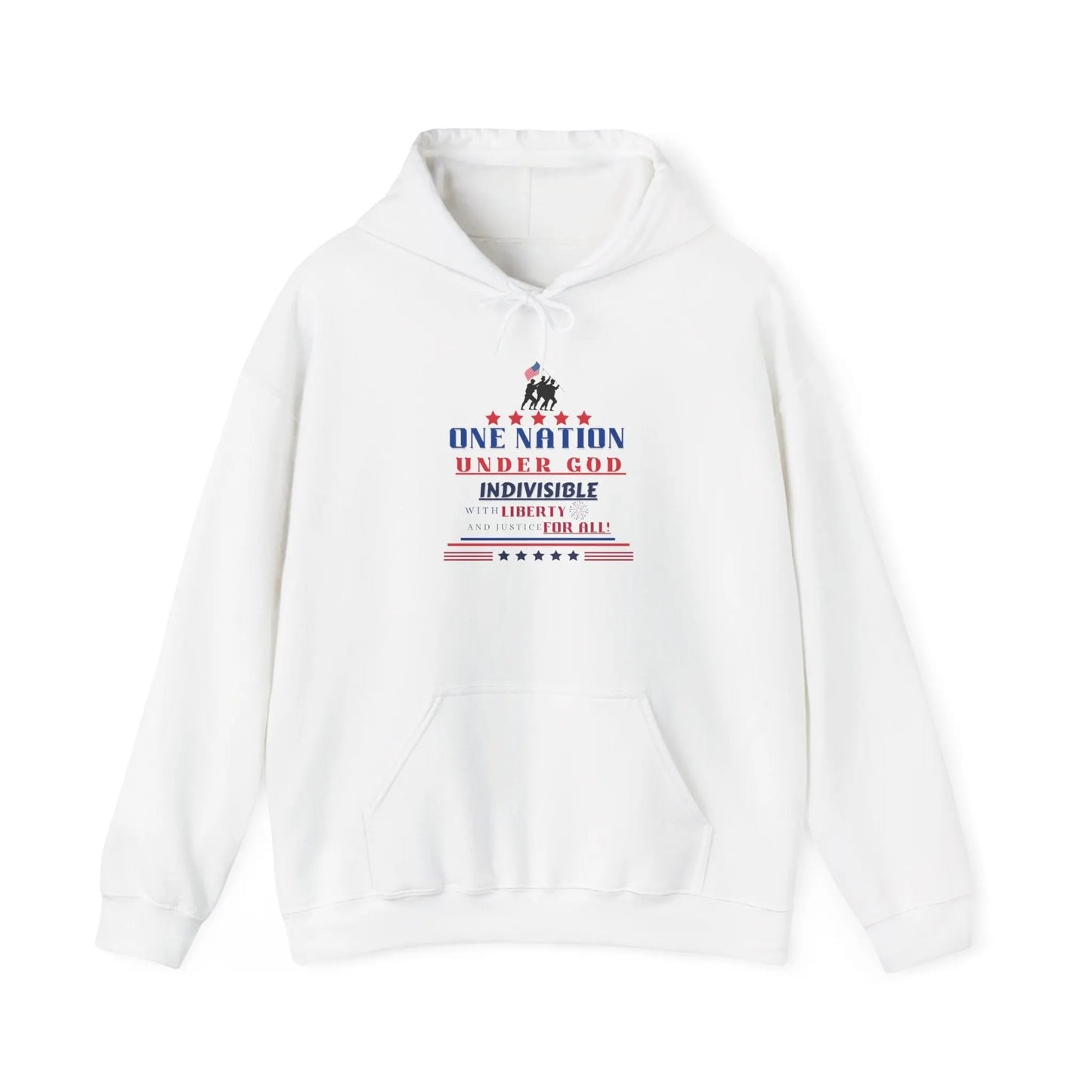 Pledge of Allegiance, USA Patriotic Hoodie, Gender Neutral Heavy Blend™ Hooded Sweatshirt, USA Shirt, Patriotic Tshirt Product vendor
