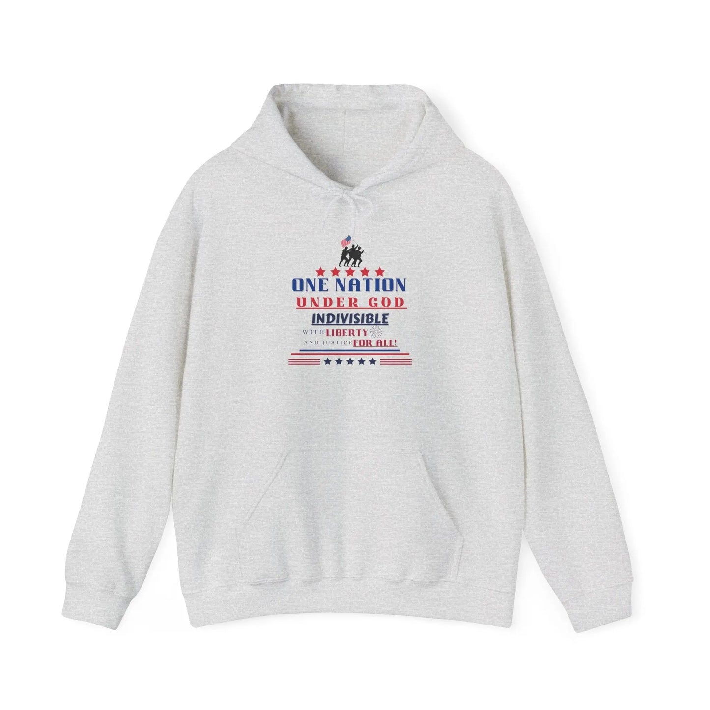 Pledge of Allegiance, USA Patriotic Hoodie, Gender Neutral Heavy Blend™ Hooded Sweatshirt, USA Shirt, Patriotic Tshirt Product vendor
