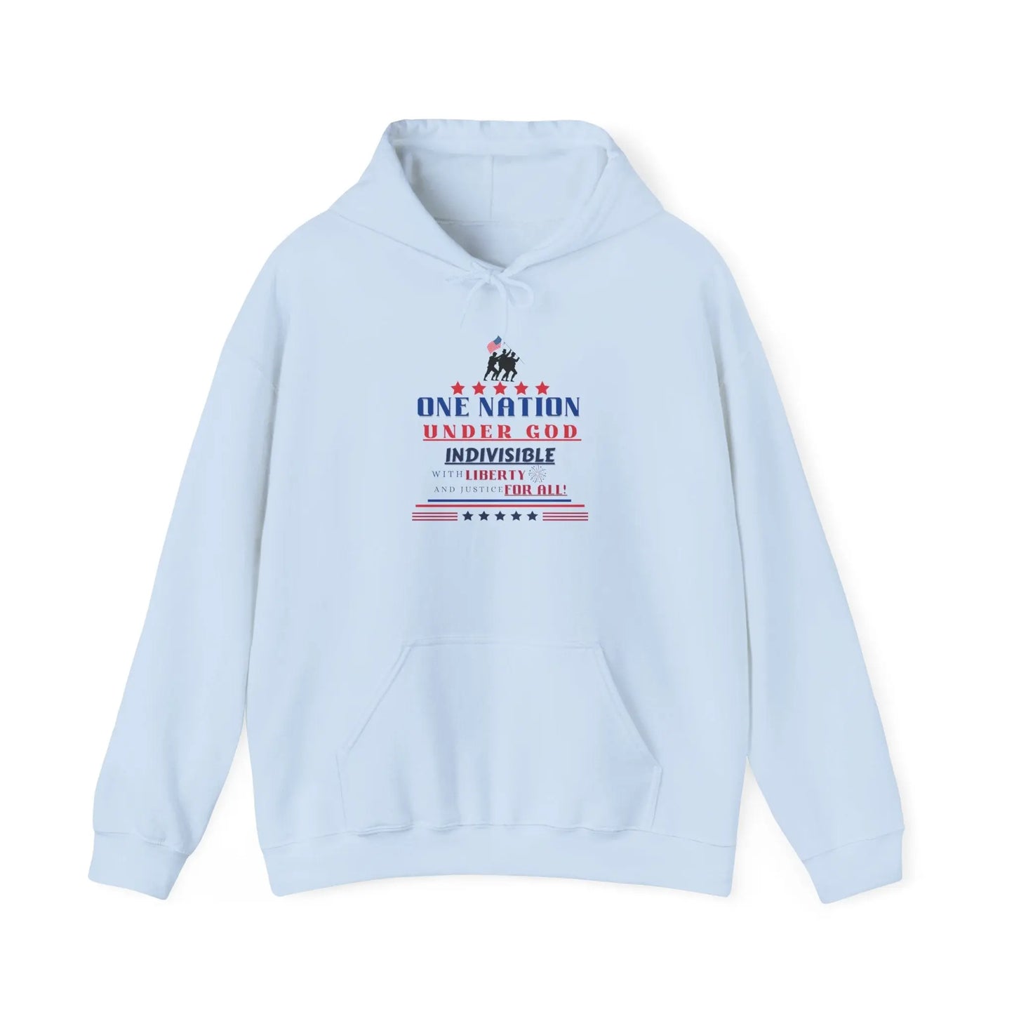 Pledge of Allegiance, USA Patriotic Hoodie, Gender Neutral Heavy Blend™ Hooded Sweatshirt, USA Shirt, Patriotic Tshirt Product vendor