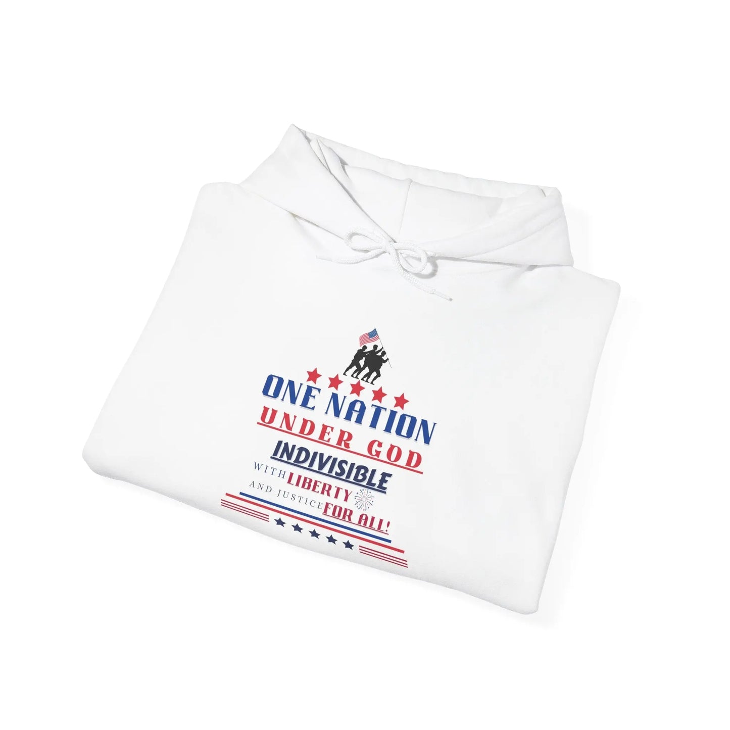 Pledge of Allegiance, USA Patriotic Hoodie, Gender Neutral Heavy Blend™ Hooded Sweatshirt, USA Shirt, Patriotic Tshirt Product vendor