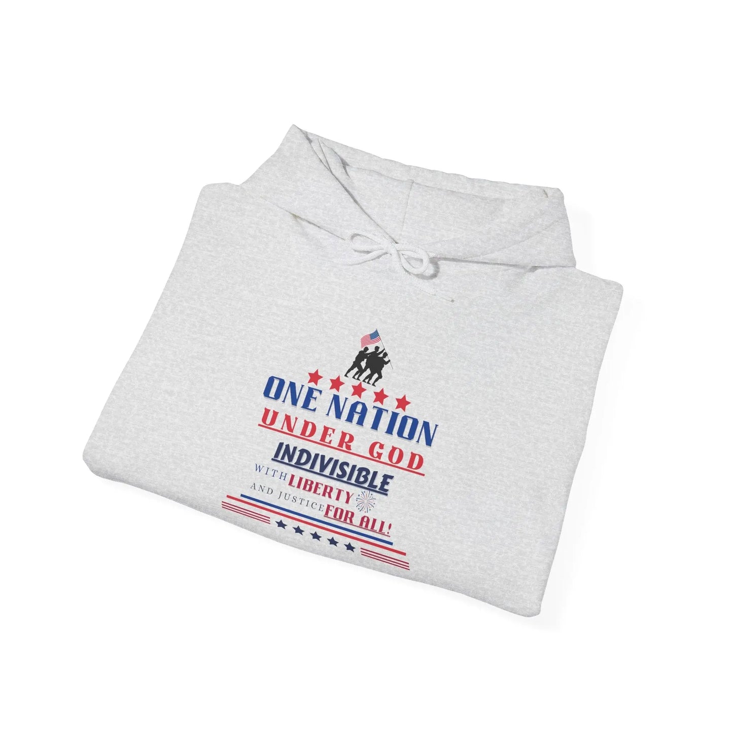 Pledge of Allegiance, USA Patriotic Hoodie, Gender Neutral Heavy Blend™ Hooded Sweatshirt, USA Shirt, Patriotic Tshirt Product vendor
