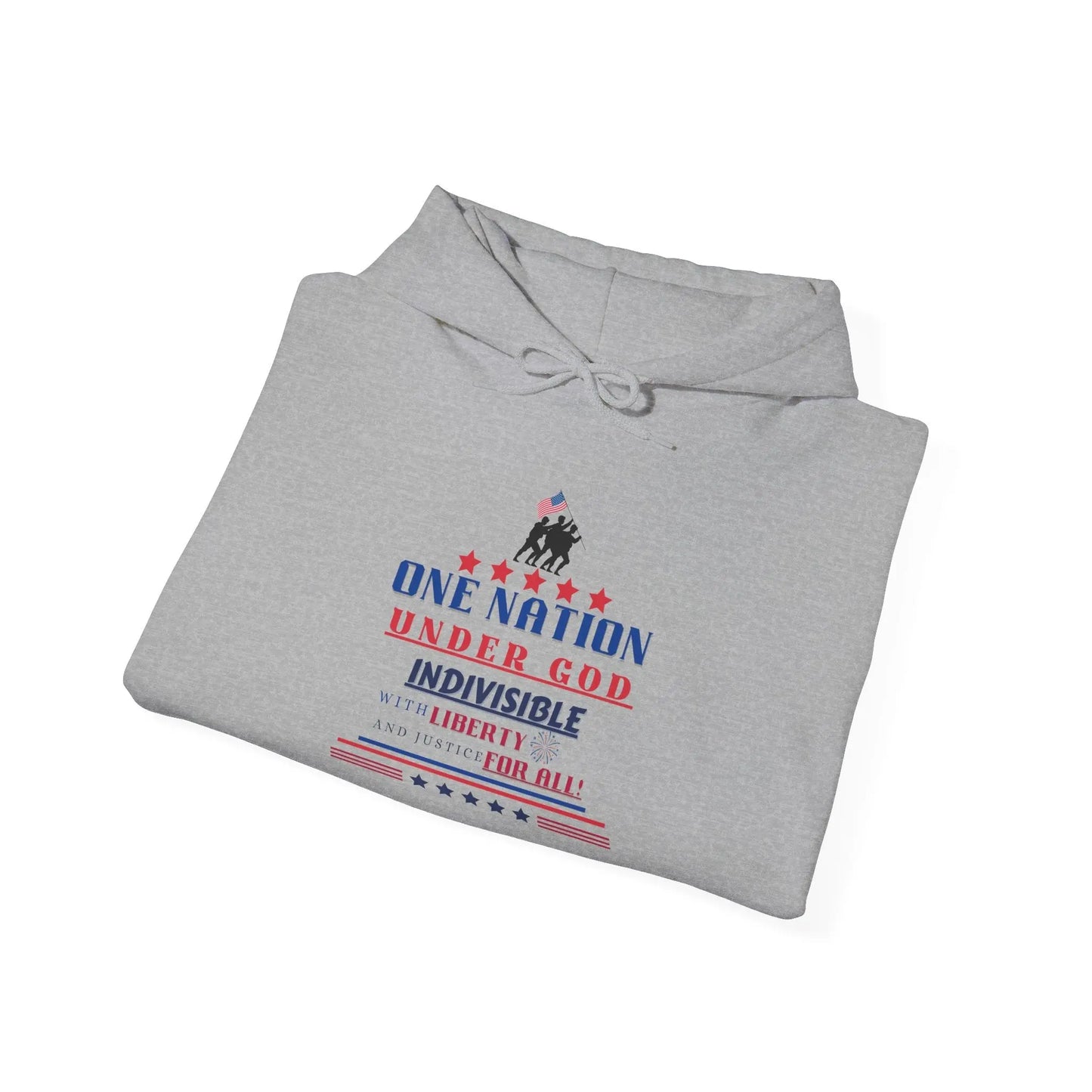 Pledge of Allegiance, USA Patriotic Hoodie, Gender Neutral Heavy Blend™ Hooded Sweatshirt, USA Shirt, Patriotic Tshirt Product vendor