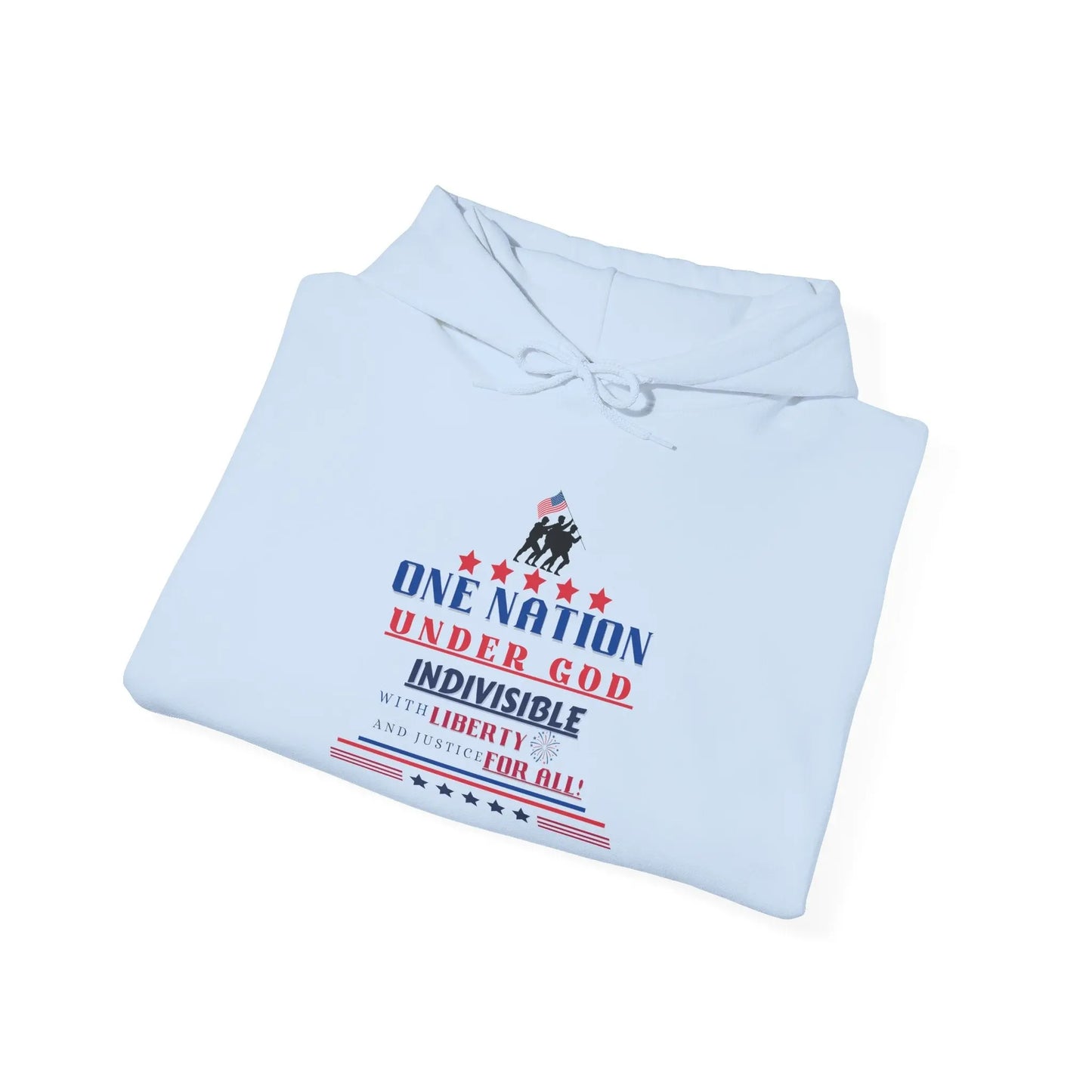 Pledge of Allegiance, USA Patriotic Hoodie, Gender Neutral Heavy Blend™ Hooded Sweatshirt, USA Shirt, Patriotic Tshirt Product vendor
