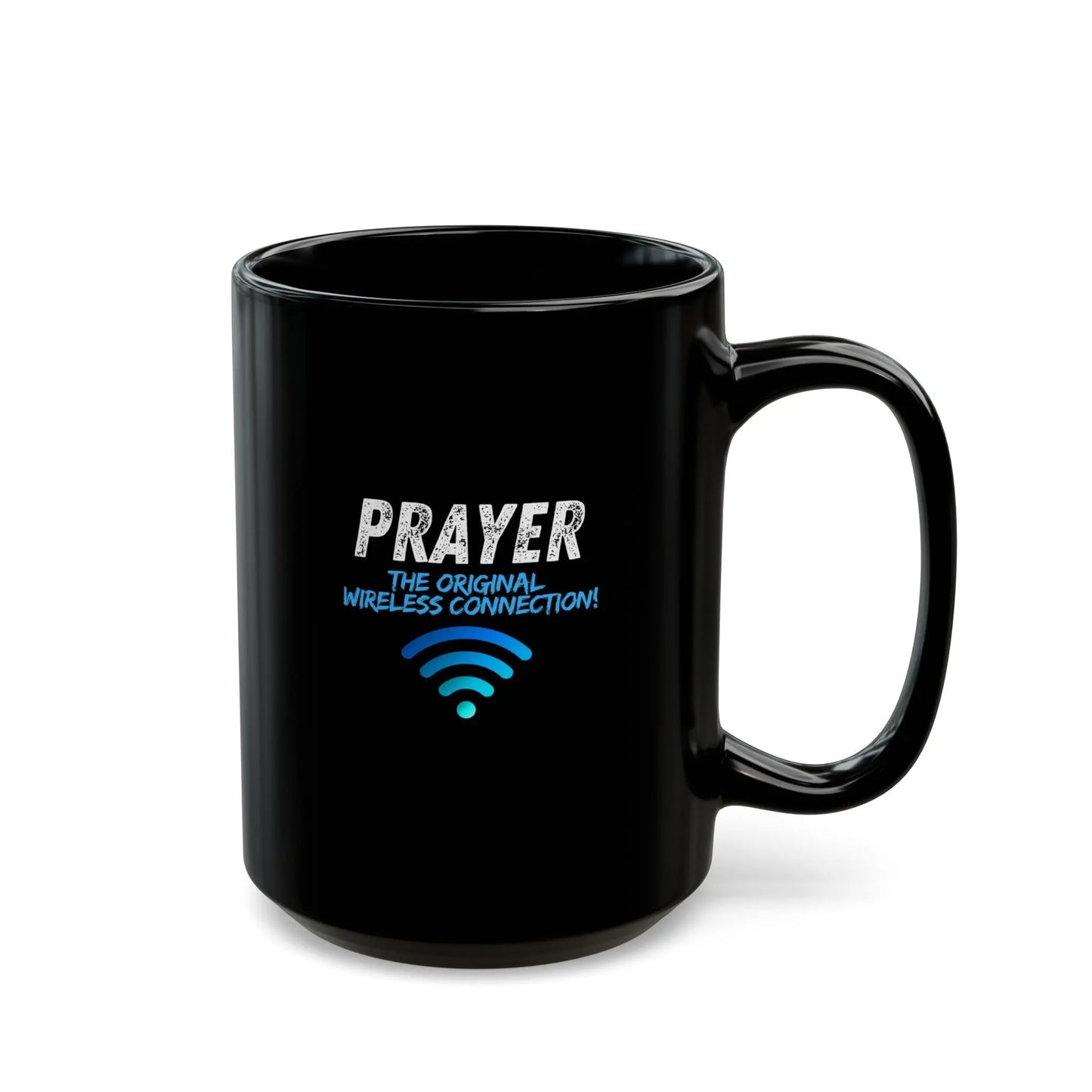 Prayer The Original Wireless Connection Black Mug Product vendor