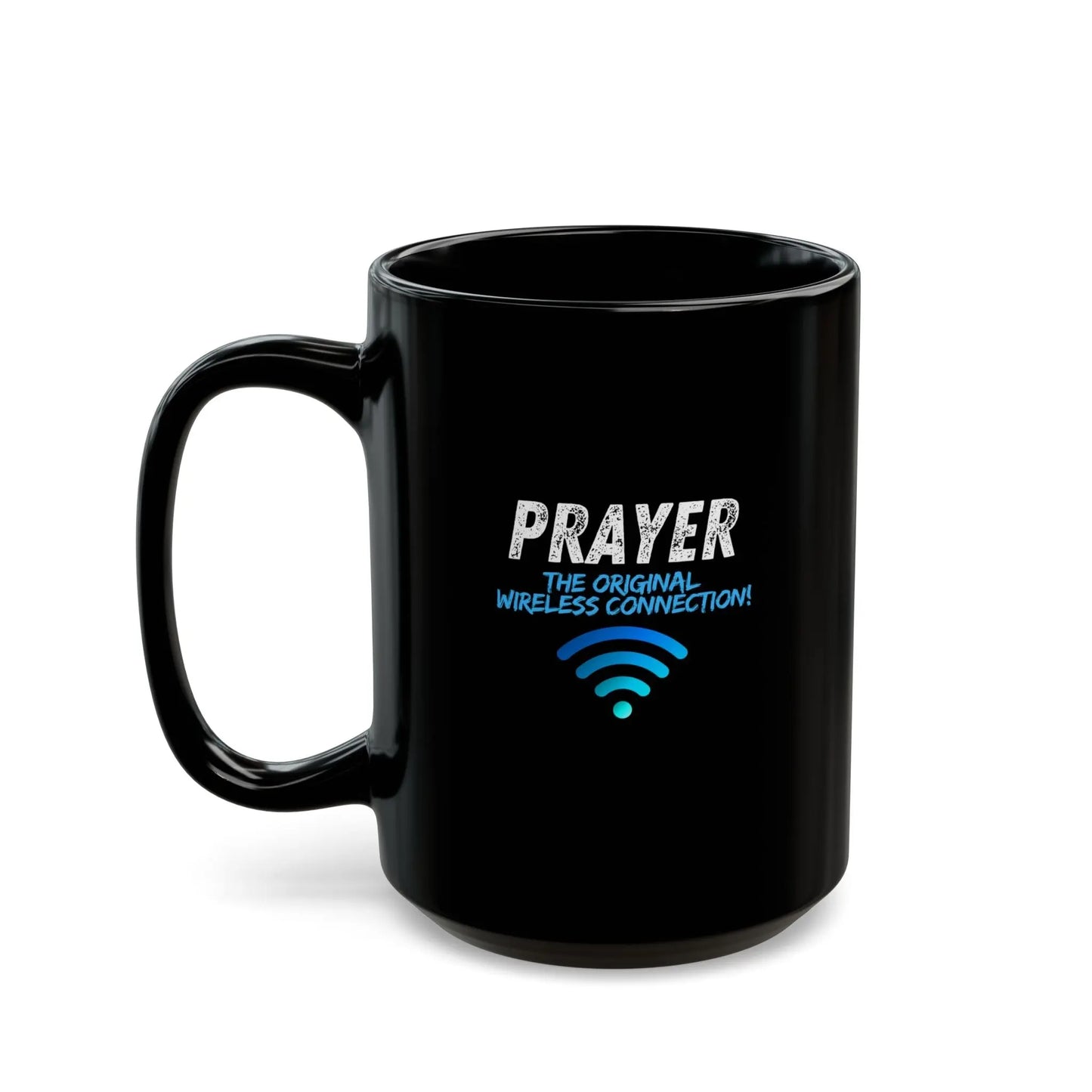 Prayer The Original Wireless Connection Black Mug Product vendor