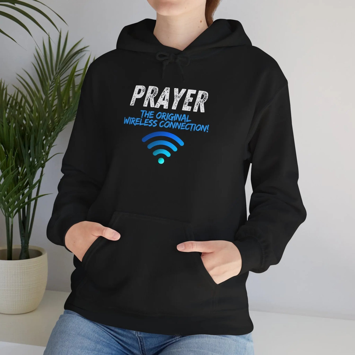 Prayer The Original Wireless Connection Heavy Blend Hoodie Product vendor