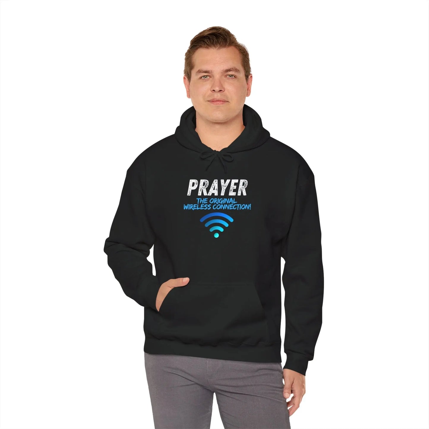 Prayer The Original Wireless Connection Heavy Blend Hoodie Product vendor