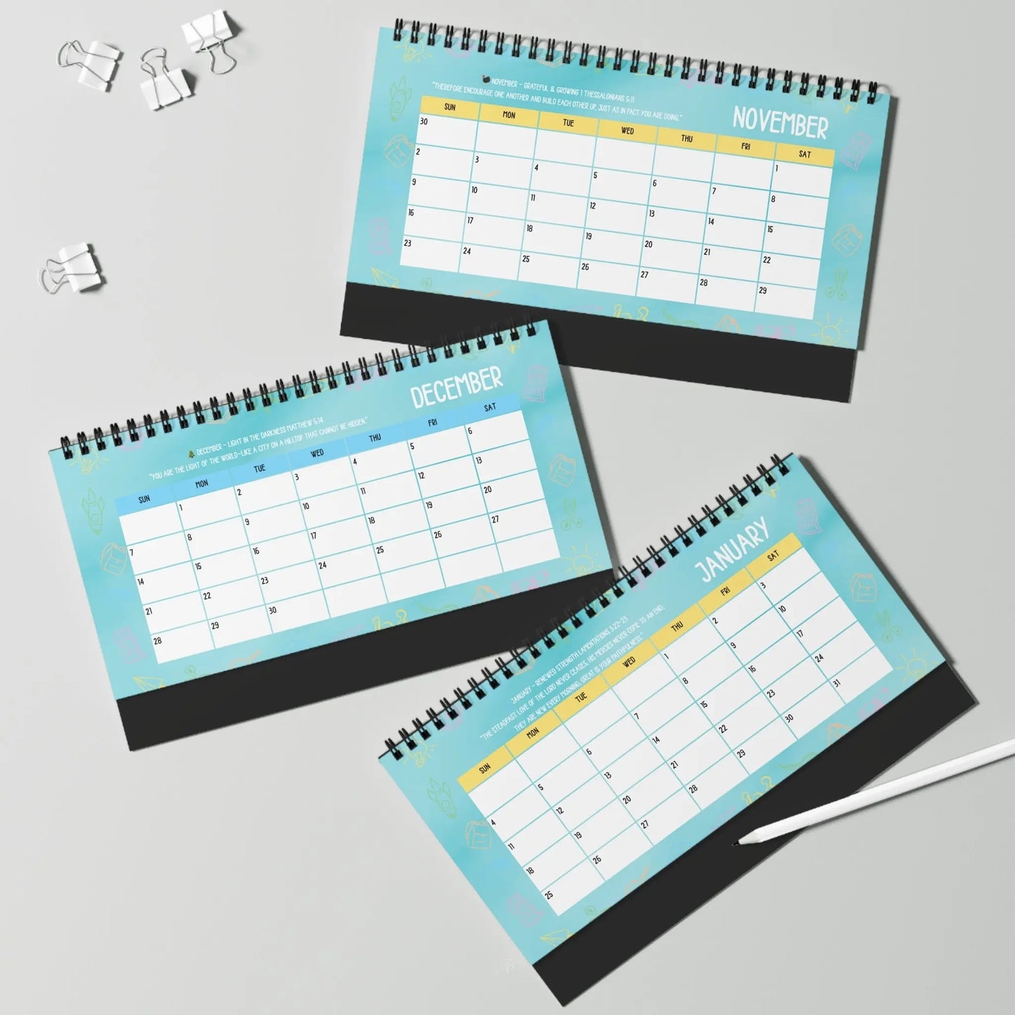 Teacher's Academic Calendar, Blue 2025 2026 Product vendor