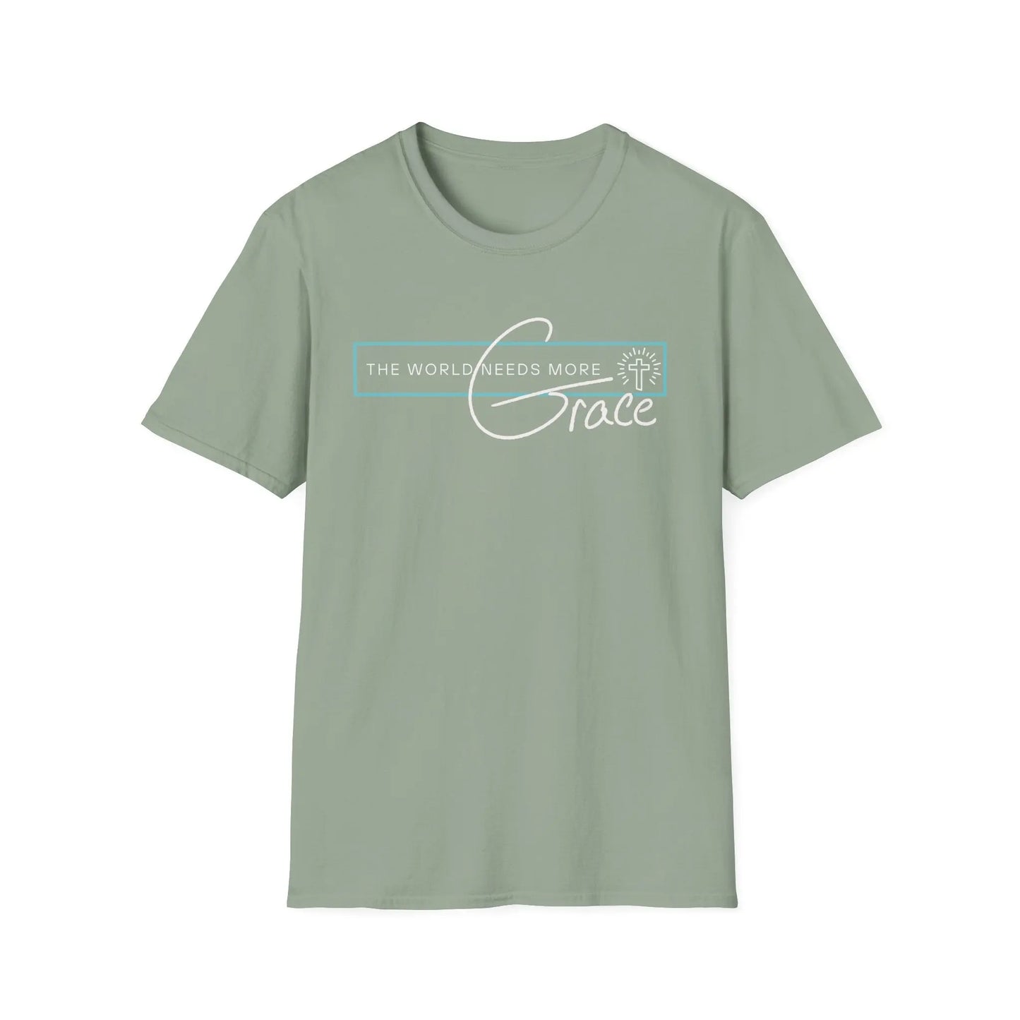 The World Needs More Grace Tshirt, Believer Gifts, Faith based Shirt, Comfy Tshirt, Gender Neutral, Softstyle T Shirt Product vendor