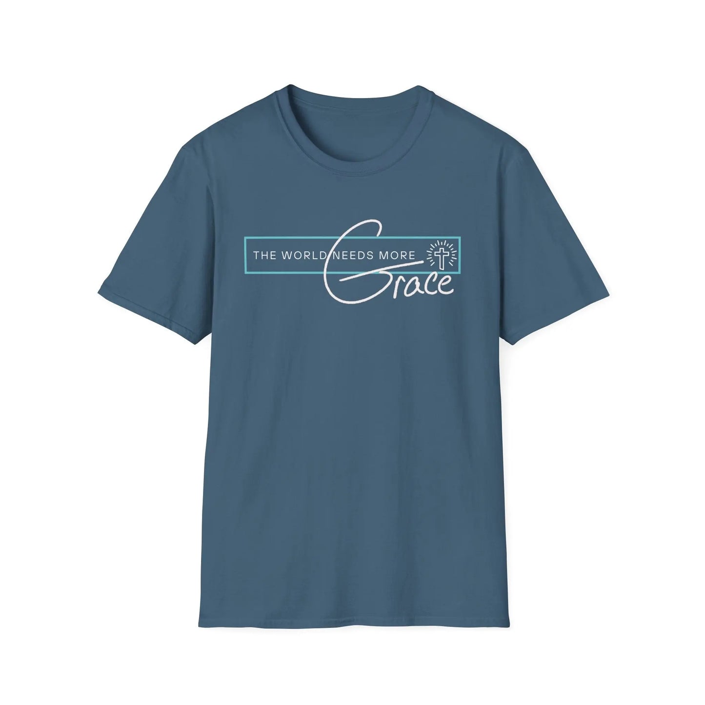 The World Needs More Grace Tshirt, Believer Gifts, Faith based Shirt, Comfy Tshirt, Gender Neutral, Softstyle T Shirt Product vendor