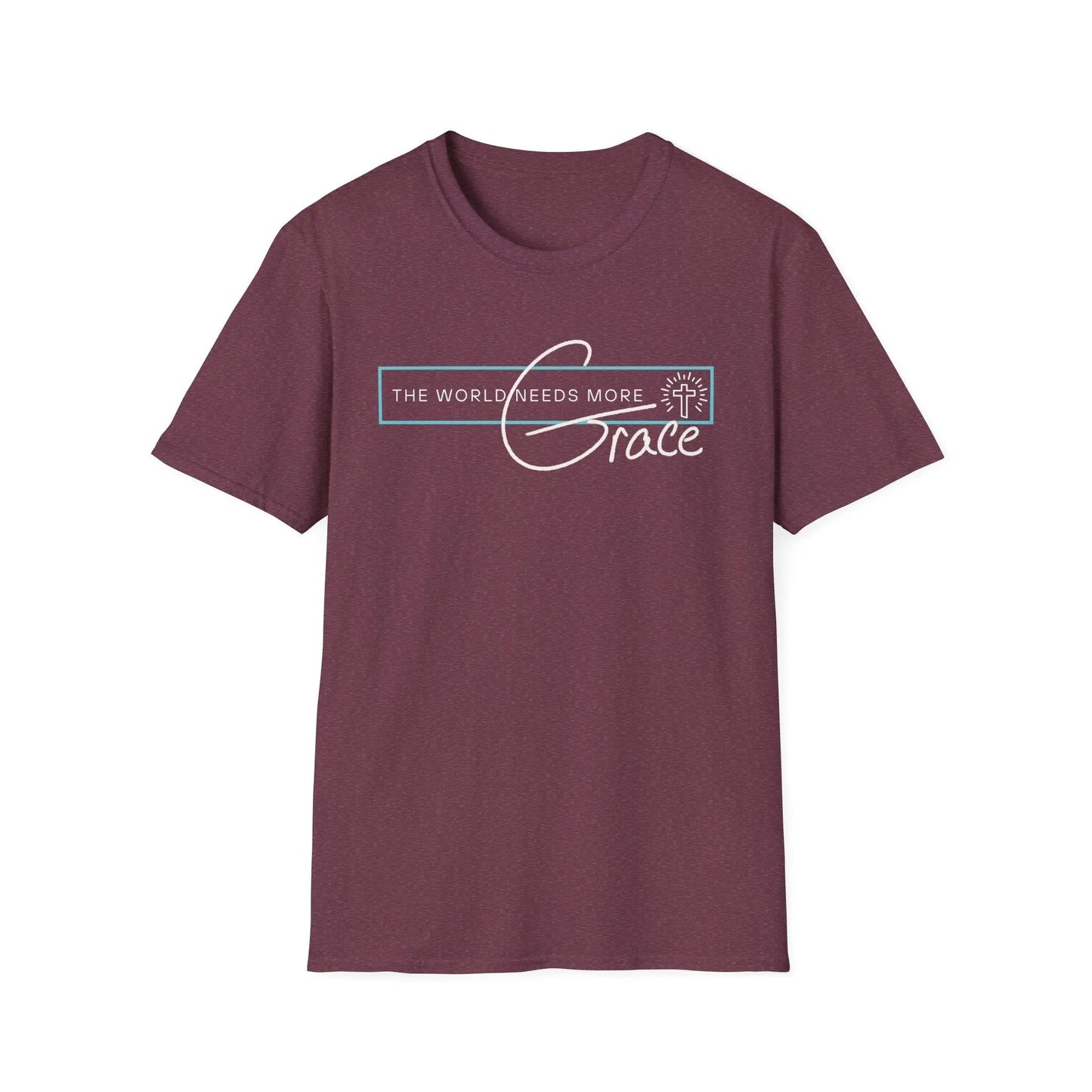 The World Needs More Grace Tshirt, Believer Gifts, Faith based Shirt, Comfy Tshirt, Gender Neutral, Softstyle T Shirt Product vendor