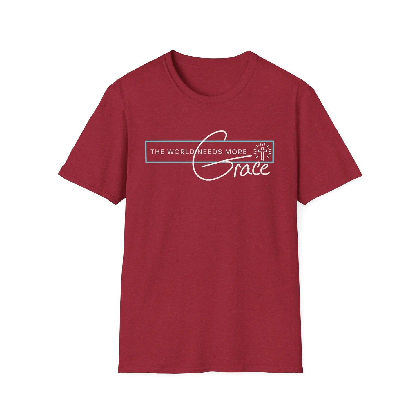 The World Needs More Grace Tshirt, Believer Gifts, Faith based Shirt, Comfy Tshirt, Gender Neutral, Softstyle T Shirt Product vendor