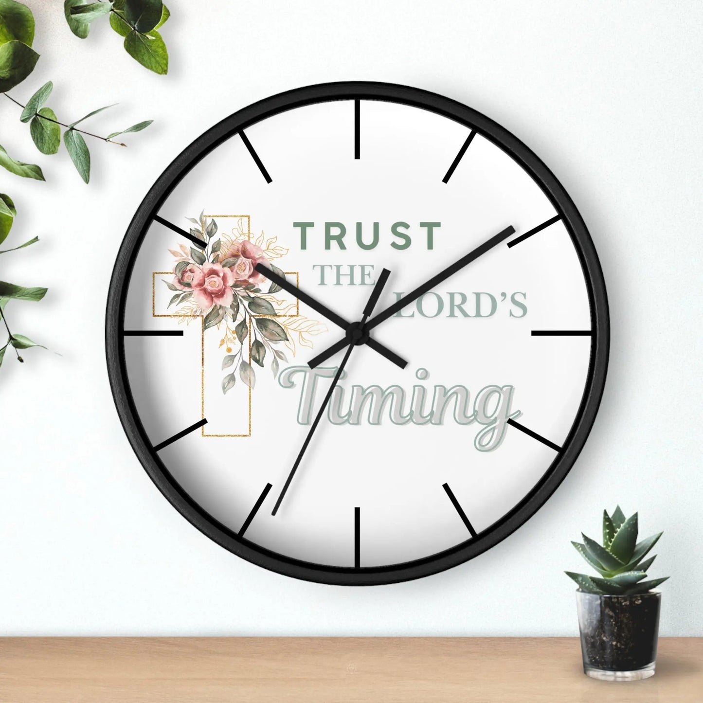 Trust The Lord's Timing 10 Inch Clock Product vendor