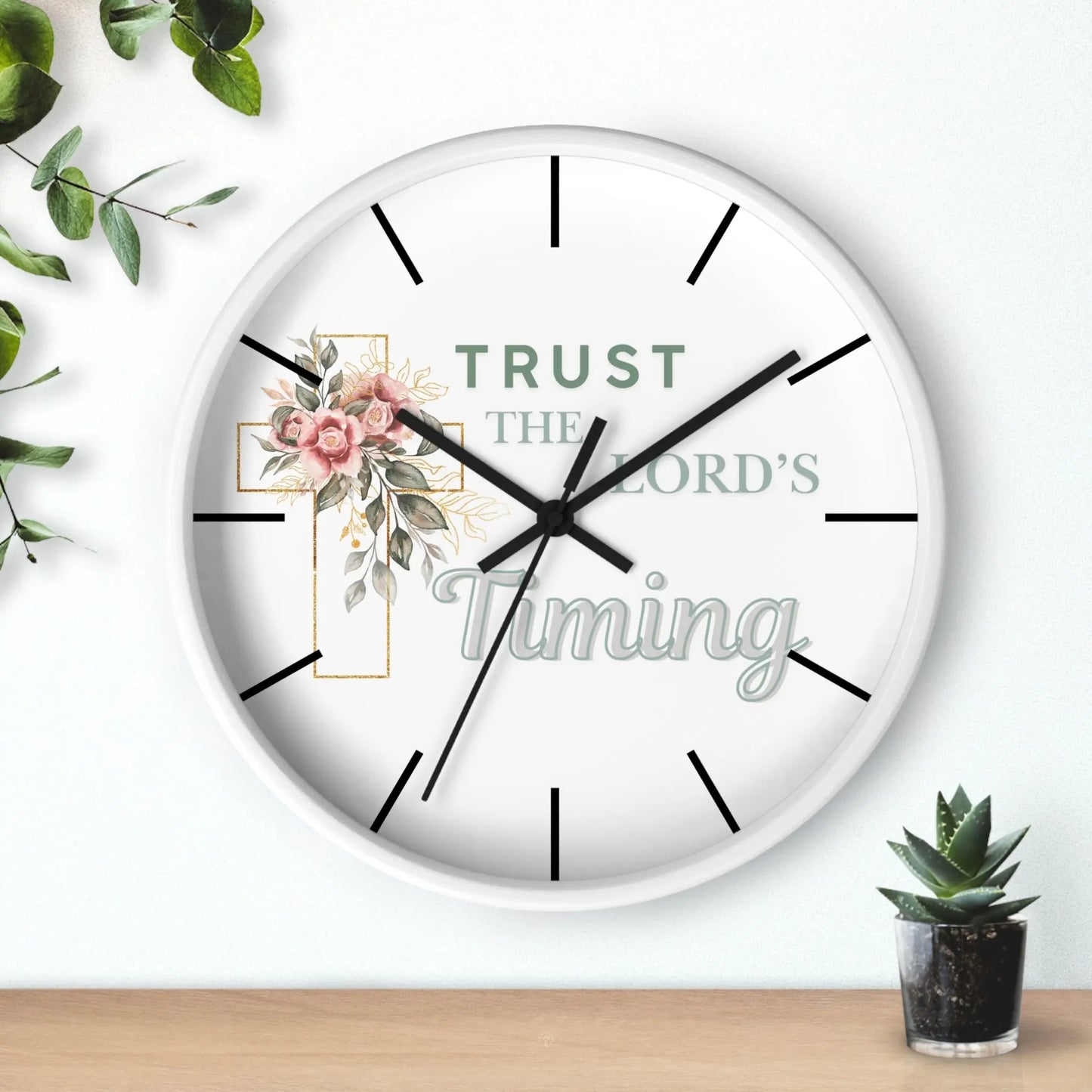 Trust The Lord's Timing 10 Inch Clock Product vendor