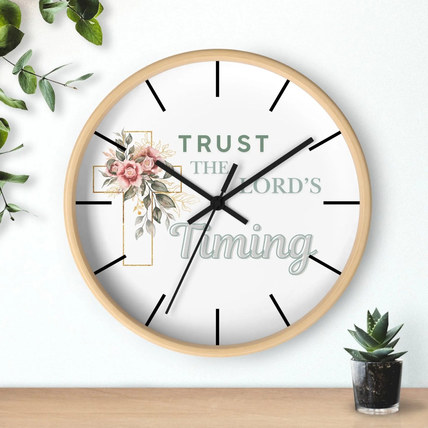 Trust The Lord's Timing 10 Inch Clock Product vendor
