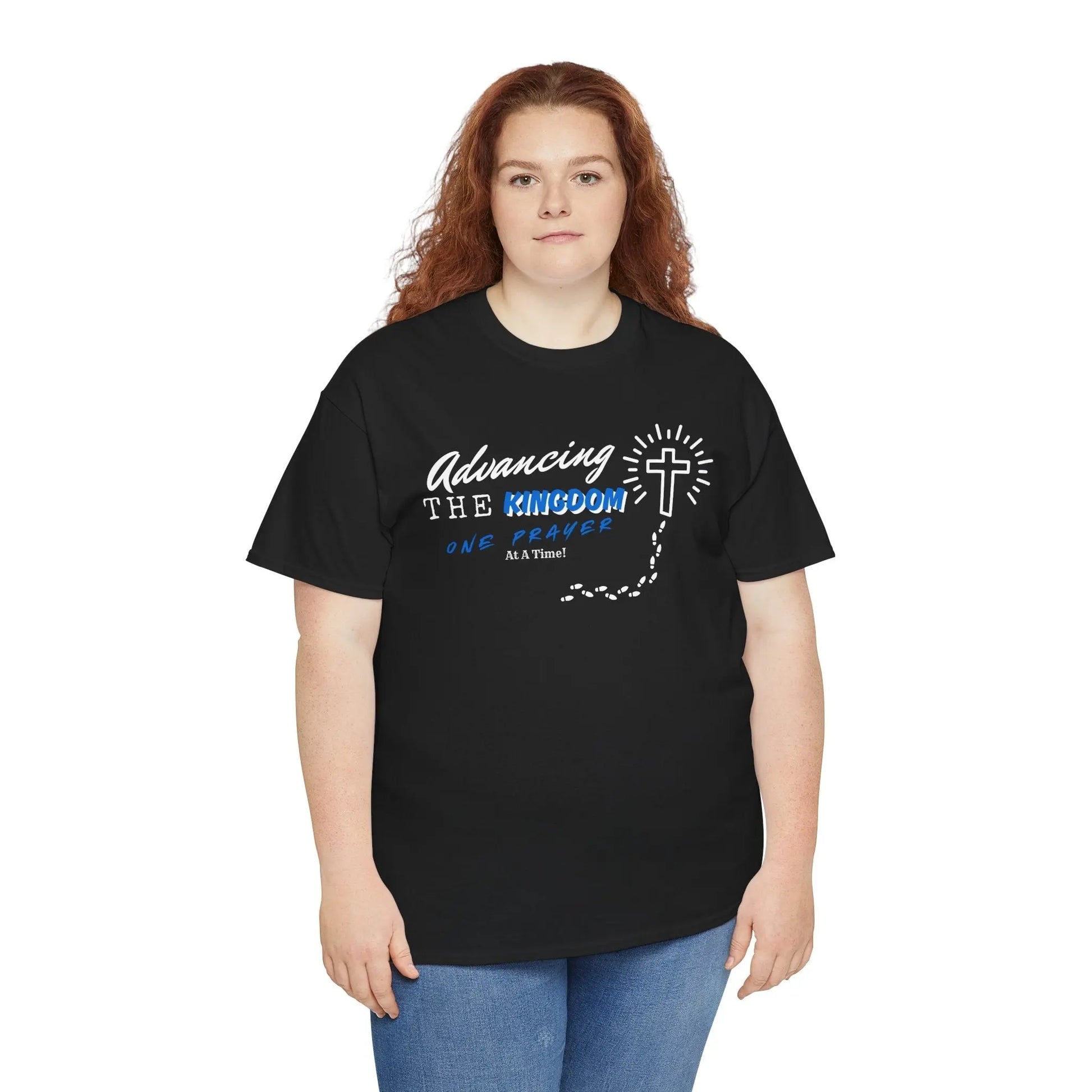 Advancing The Kingdom, One Prayer At A Time!  Heavy Cotton T Shirt Product vendor