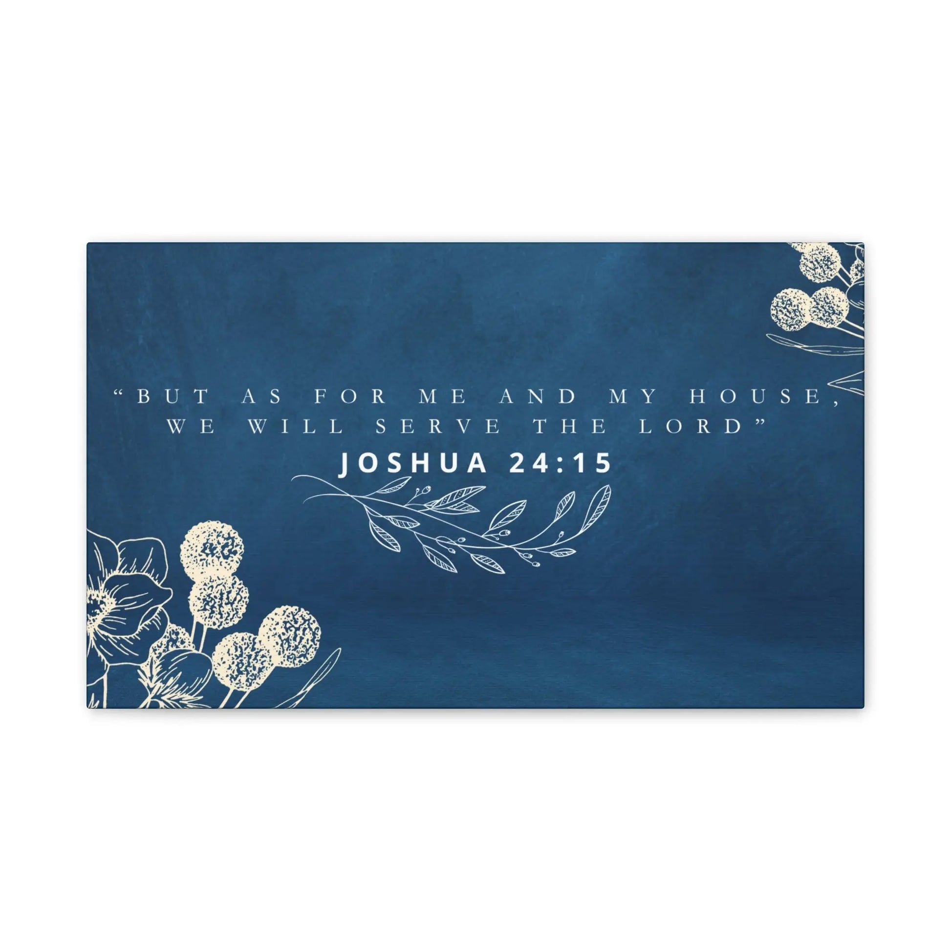 As For Me And My House, Wall Canvas Art 20 x 12 Product vendor