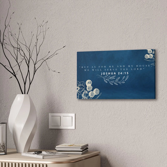 As For Me And My House, Wall Canvas Art 20 x 12 Product vendor