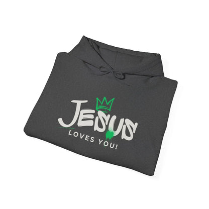 Believer Apparel, Jesus Loves You Hoodie, Inspirational Comfort, Gender Neutral Hoodie, Believer Gift, Cozy Product vendor