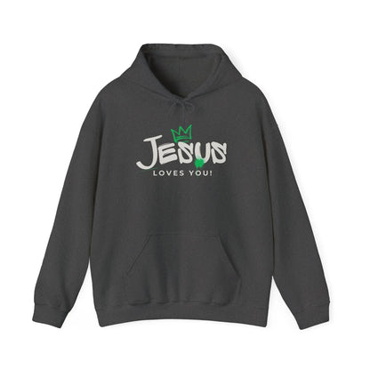 Believer Apparel, Jesus Loves You Hoodie, Inspirational Comfort, Gender Neutral Hoodie, Believer Gift, Cozy Product vendor