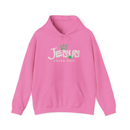 Believer Apparel, Jesus Loves You Hoodie, Inspirational Comfort, Gender Neutral Hoodie, Believer Gift, Cozy Product vendor