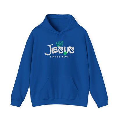 Believer Apparel, Jesus Loves You Hoodie, Inspirational Comfort, Gender Neutral Hoodie, Believer Gift, Cozy Product vendor