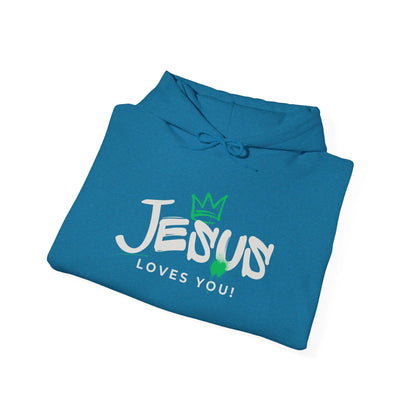 Believer Apparel, Jesus Loves You Hoodie, Inspirational Comfort, Gender Neutral Hoodie, Believer Gift, Cozy Product vendor