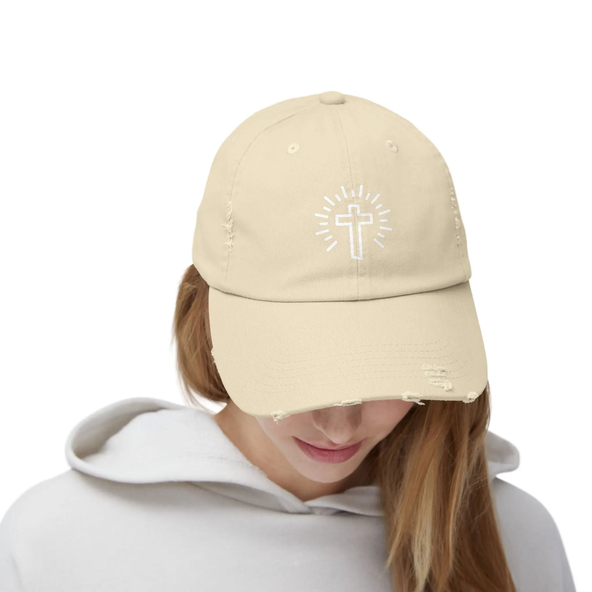 Cross Distressed Hat Product vendor