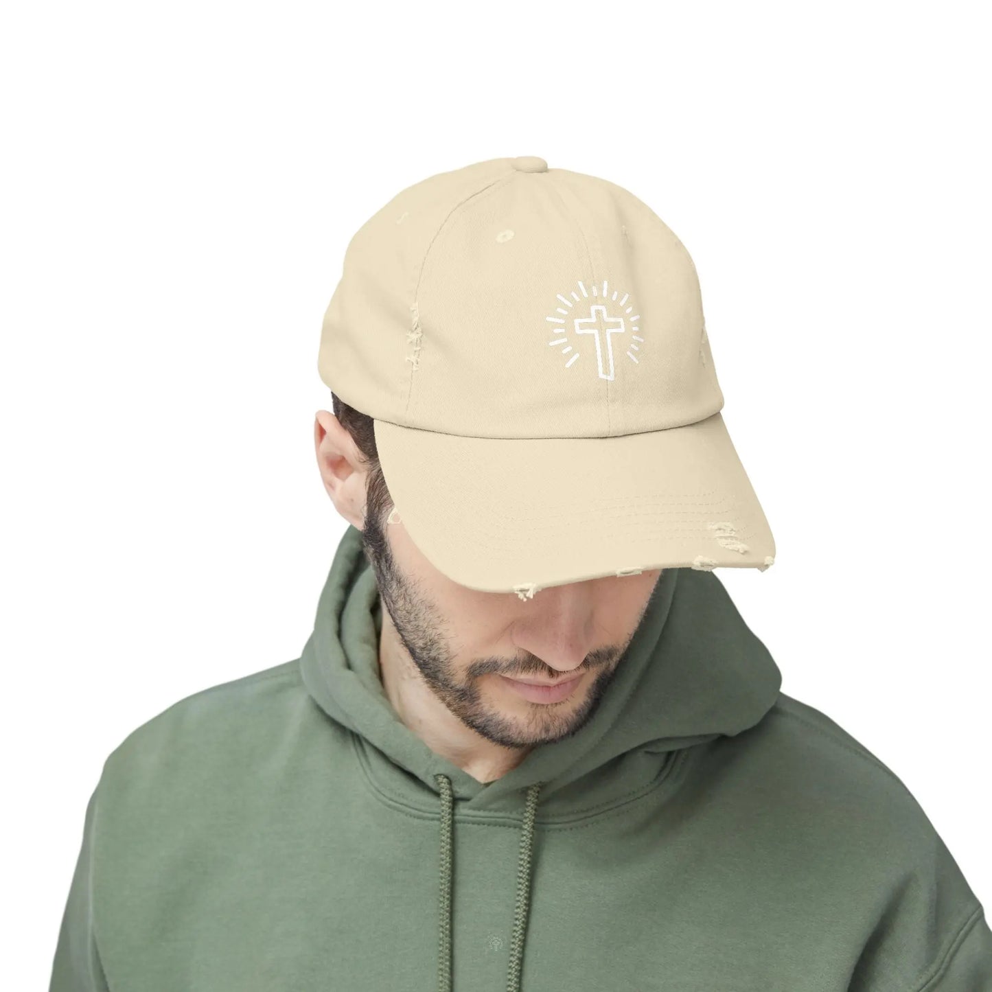 Cross Distressed Hat Product vendor