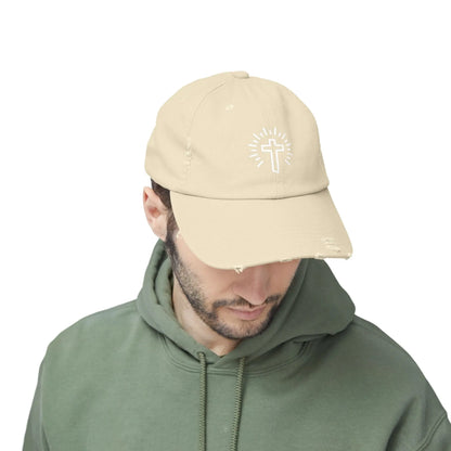 Cross Distressed Hat Product vendor