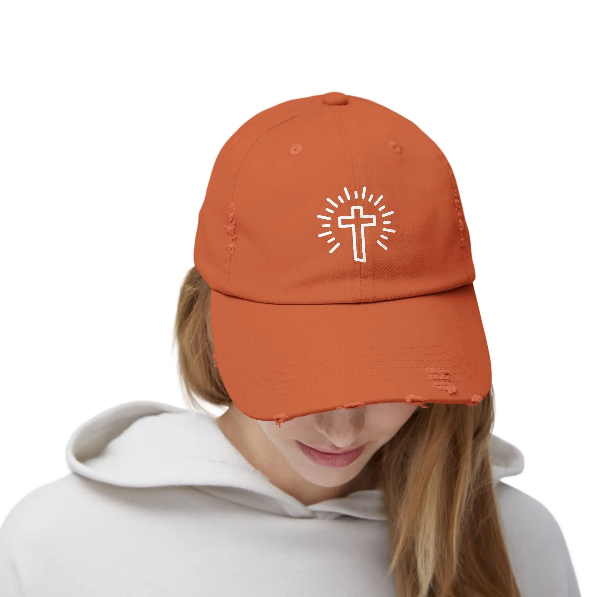 Cross Distressed Hat Product vendor