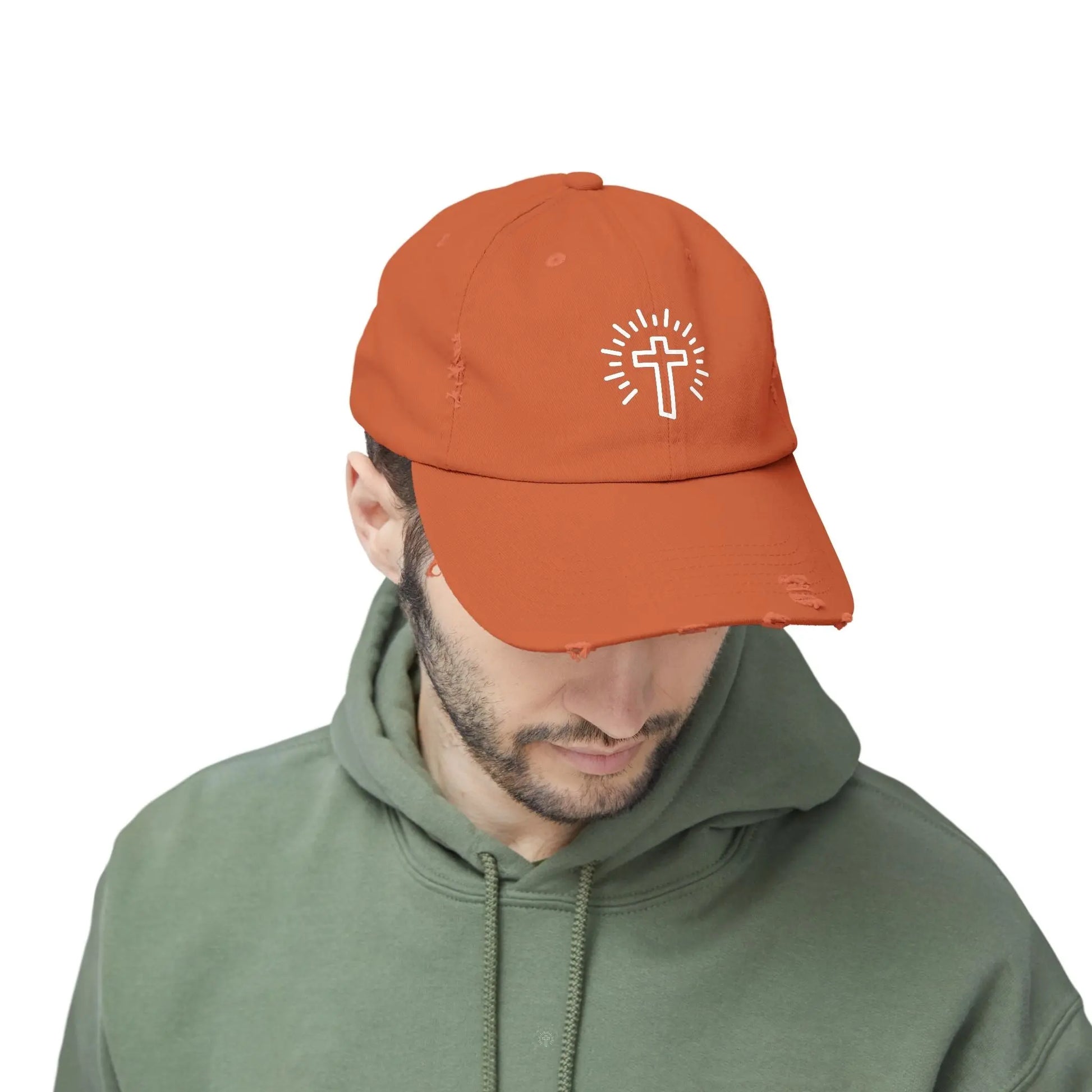 Cross Distressed Hat Product vendor
