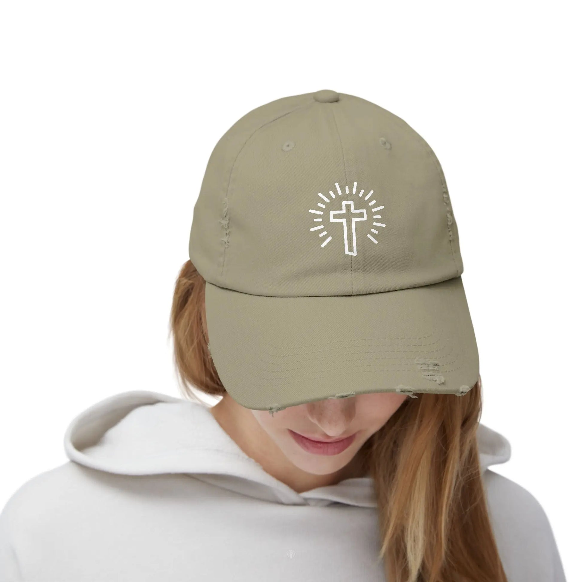 Cross Distressed Hat Product vendor