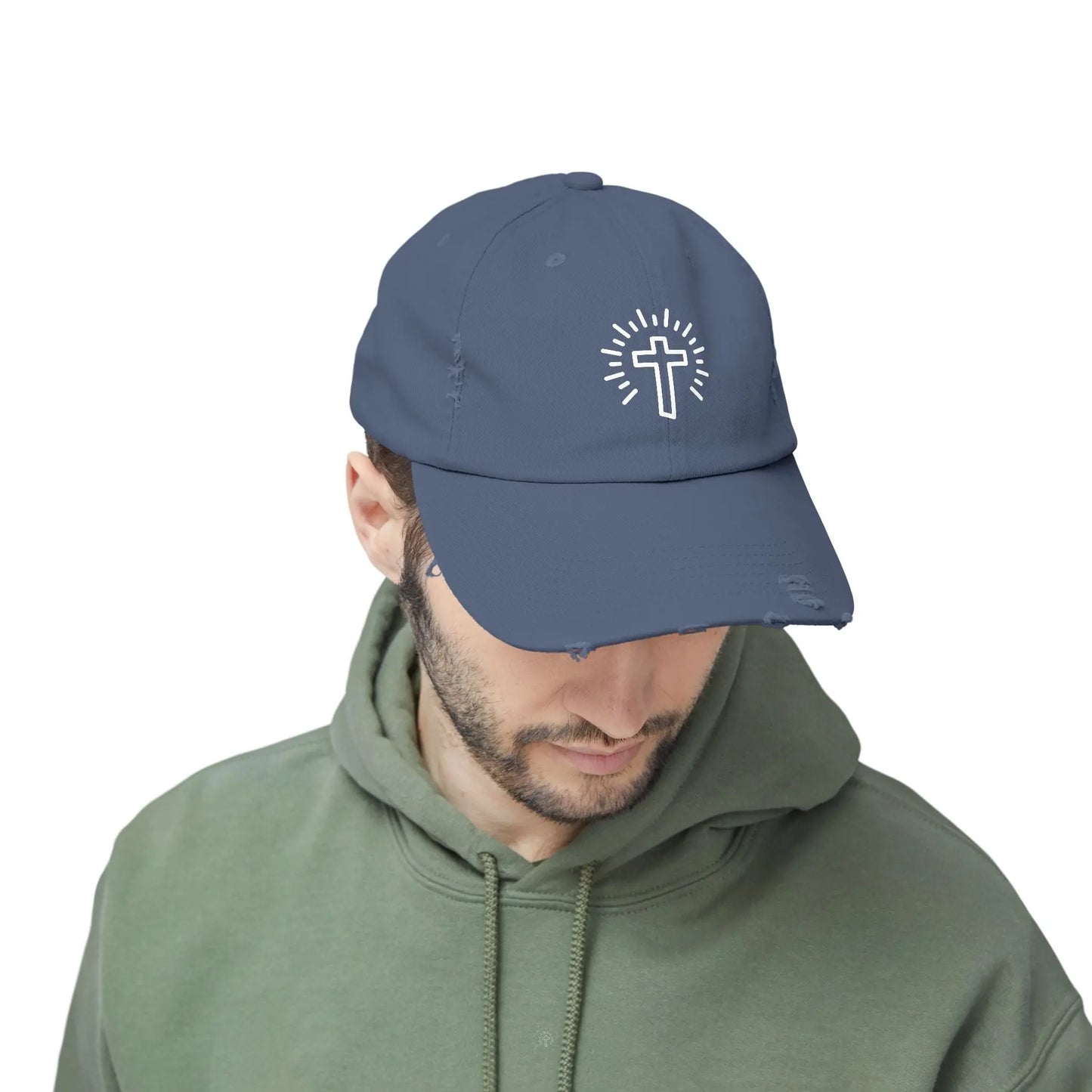 Cross Distressed Hat Product vendor
