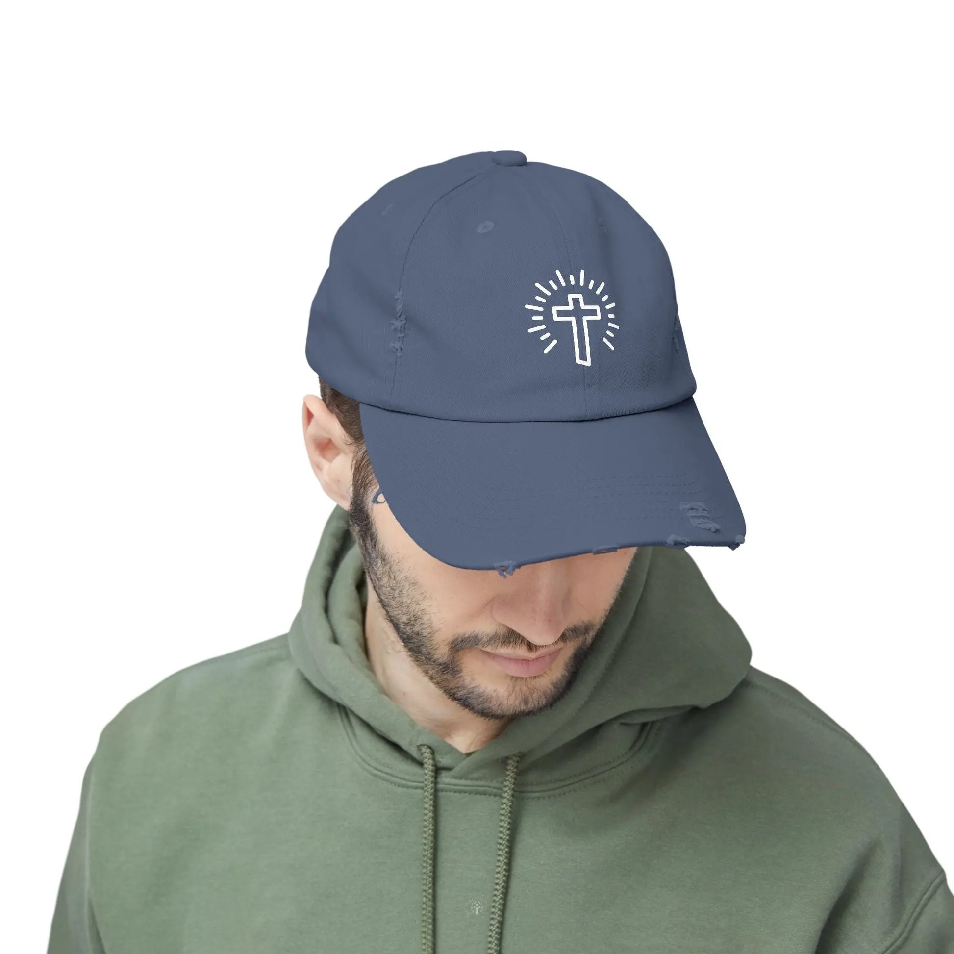 Cross Distressed Hat Product vendor