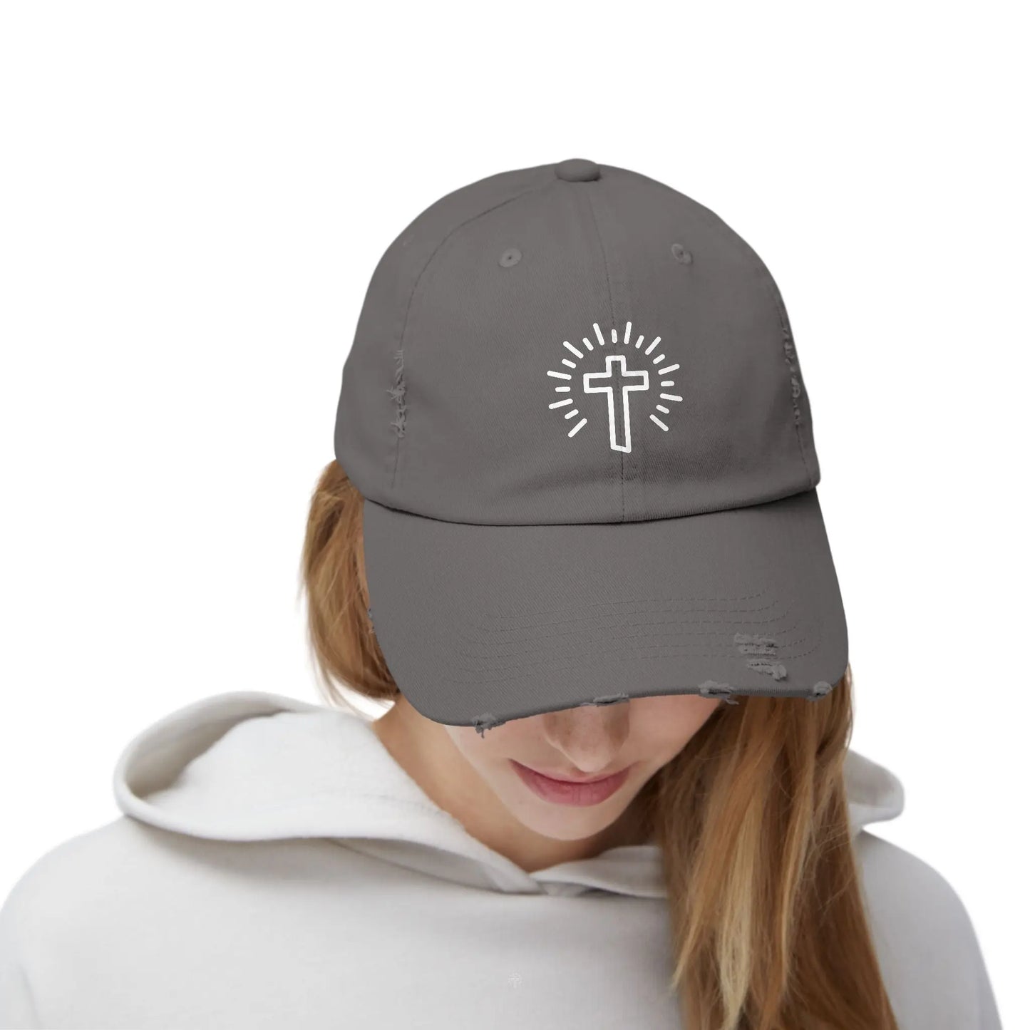 Cross Distressed Hat Product vendor