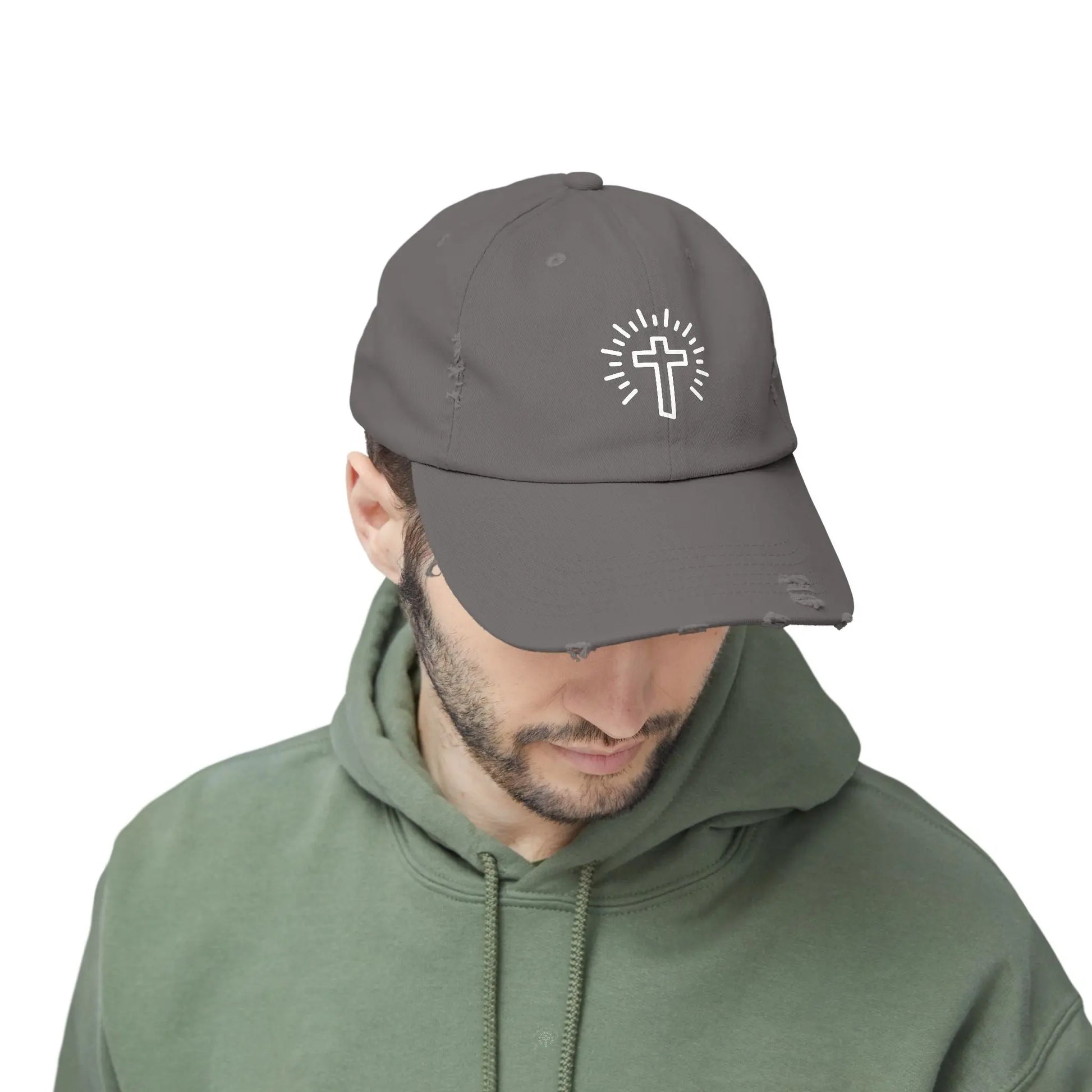 Cross Distressed Hat Product vendor