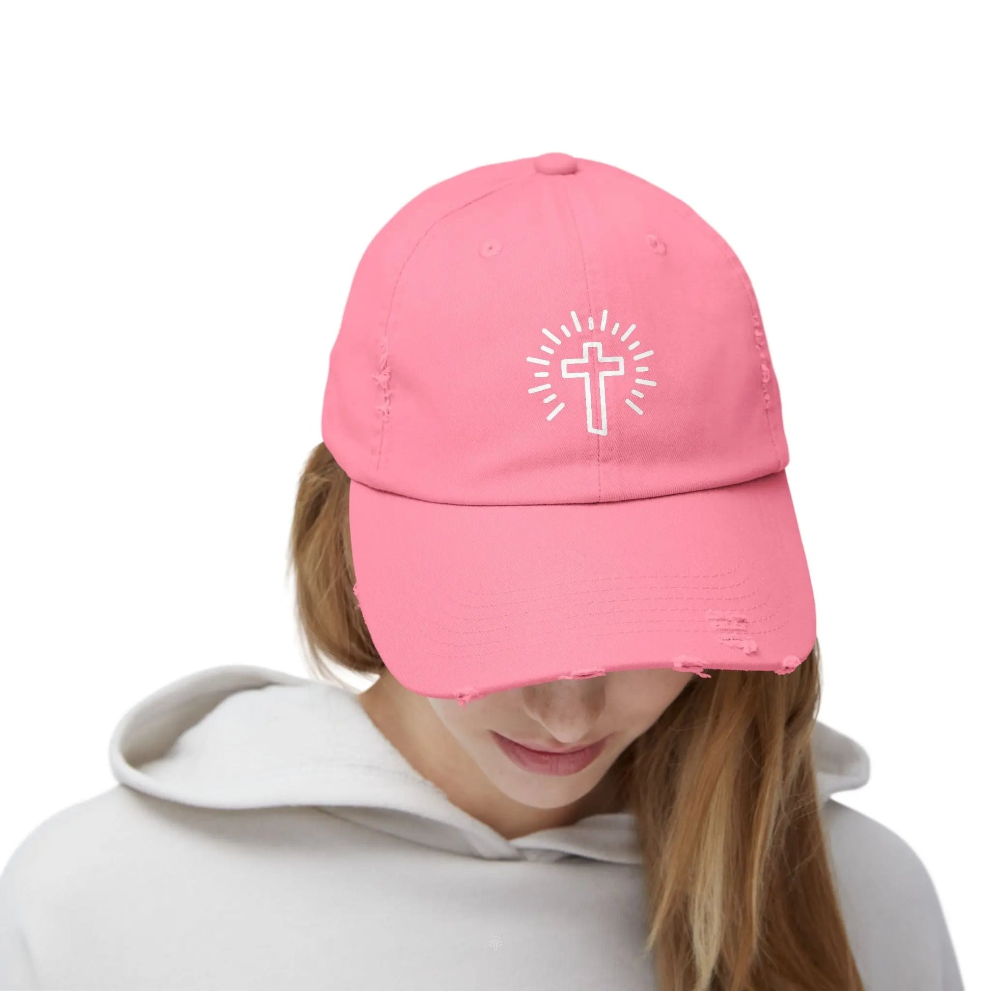Cross Distressed Hat Product vendor