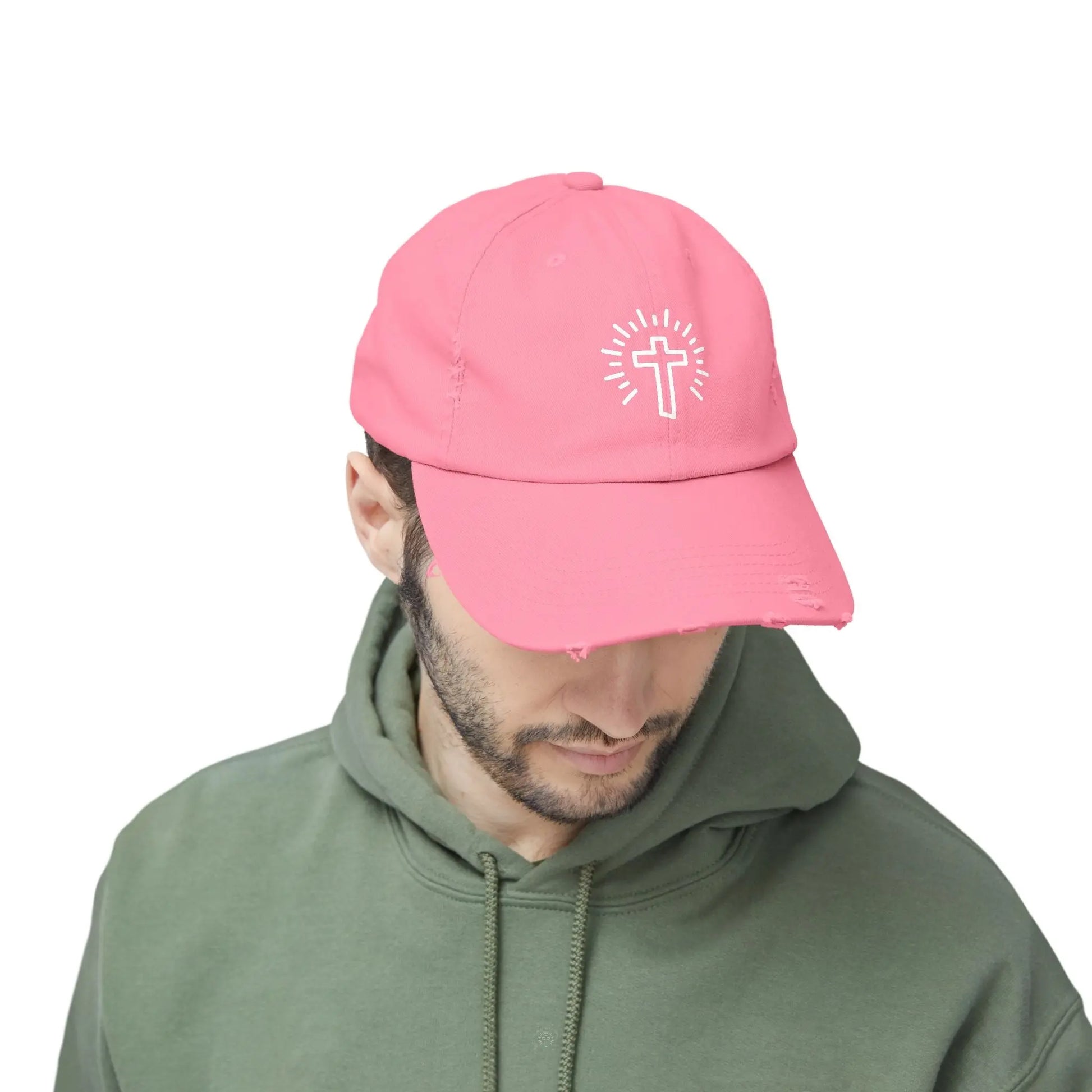 Cross Distressed Hat Product vendor