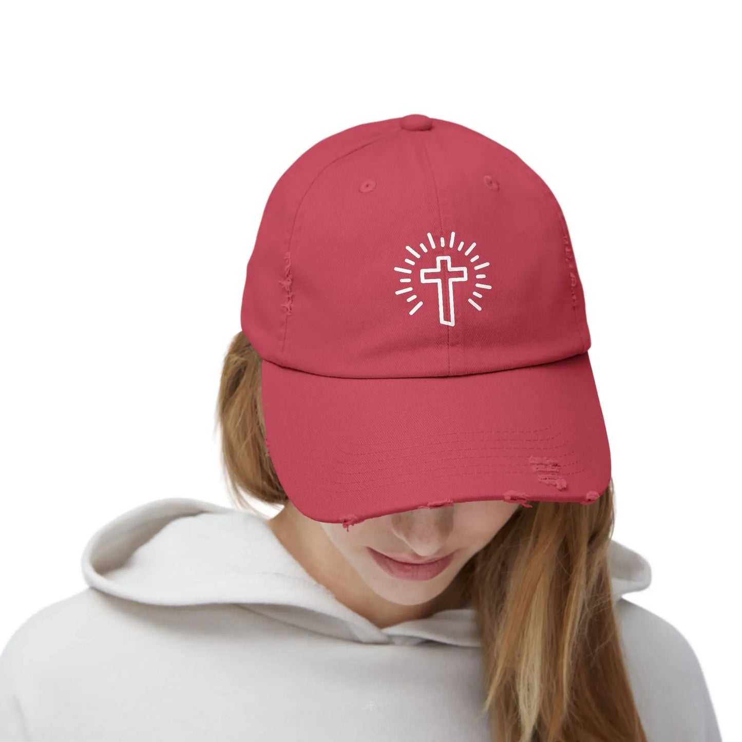 Cross Distressed Hat Product vendor