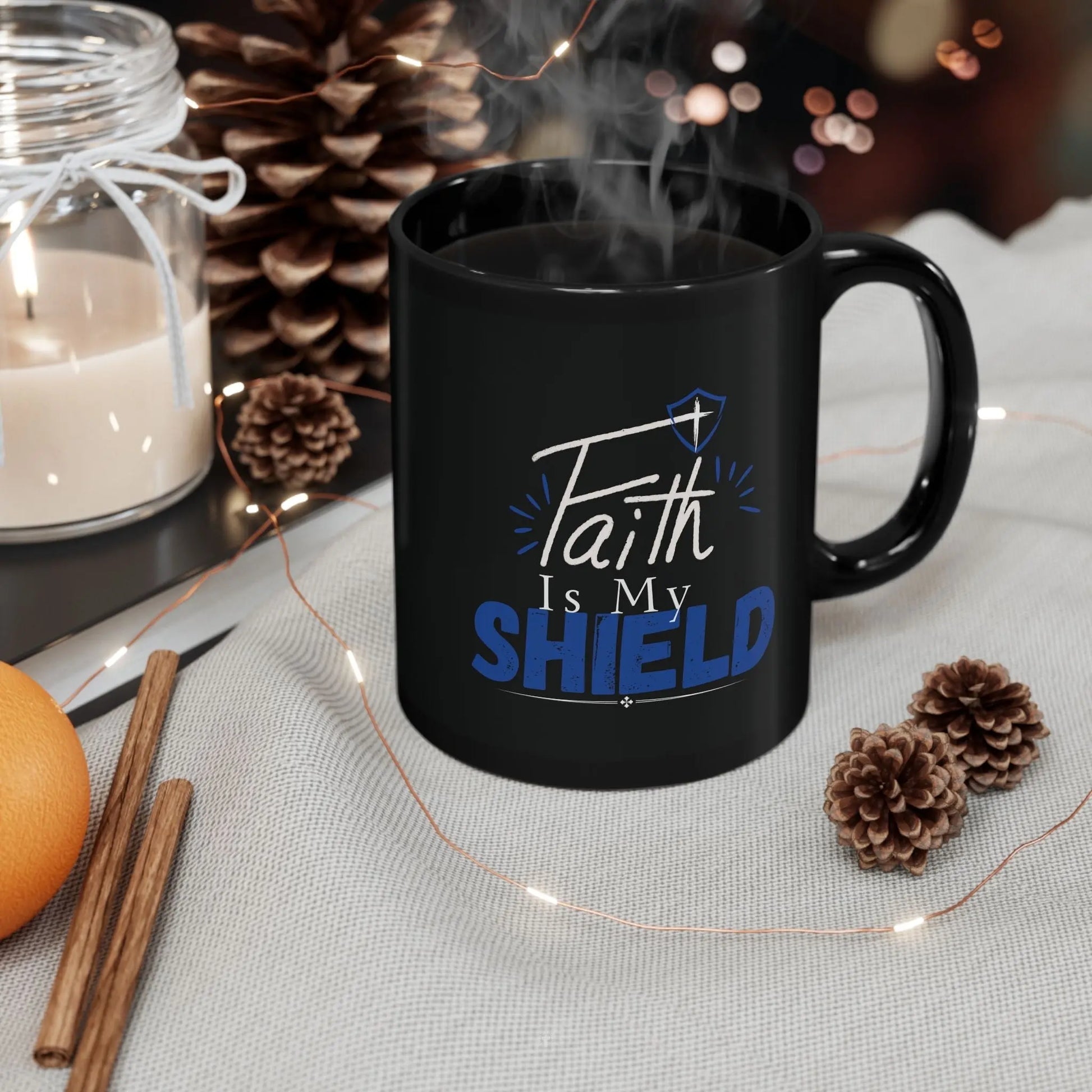 Faith Is My Shield, Ceramic Mug Product vendor