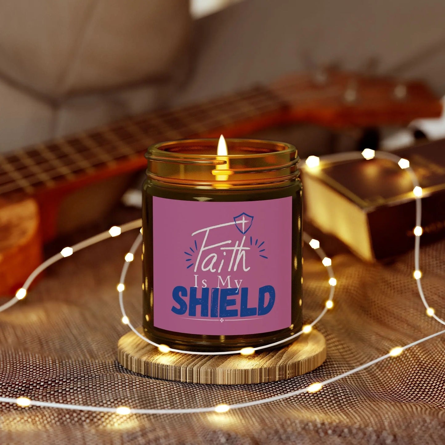 Faith is my Shield Hand Poured Candle Product vendor