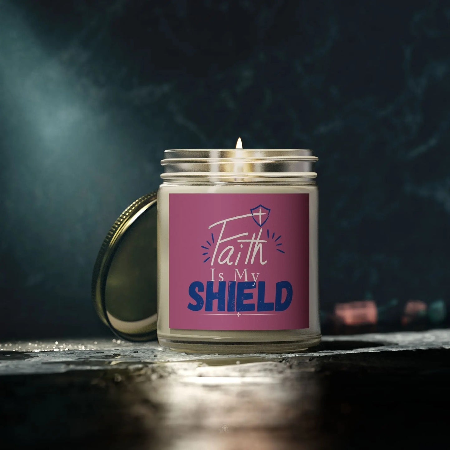 Faith is my Shield Hand Poured Candle Product vendor
