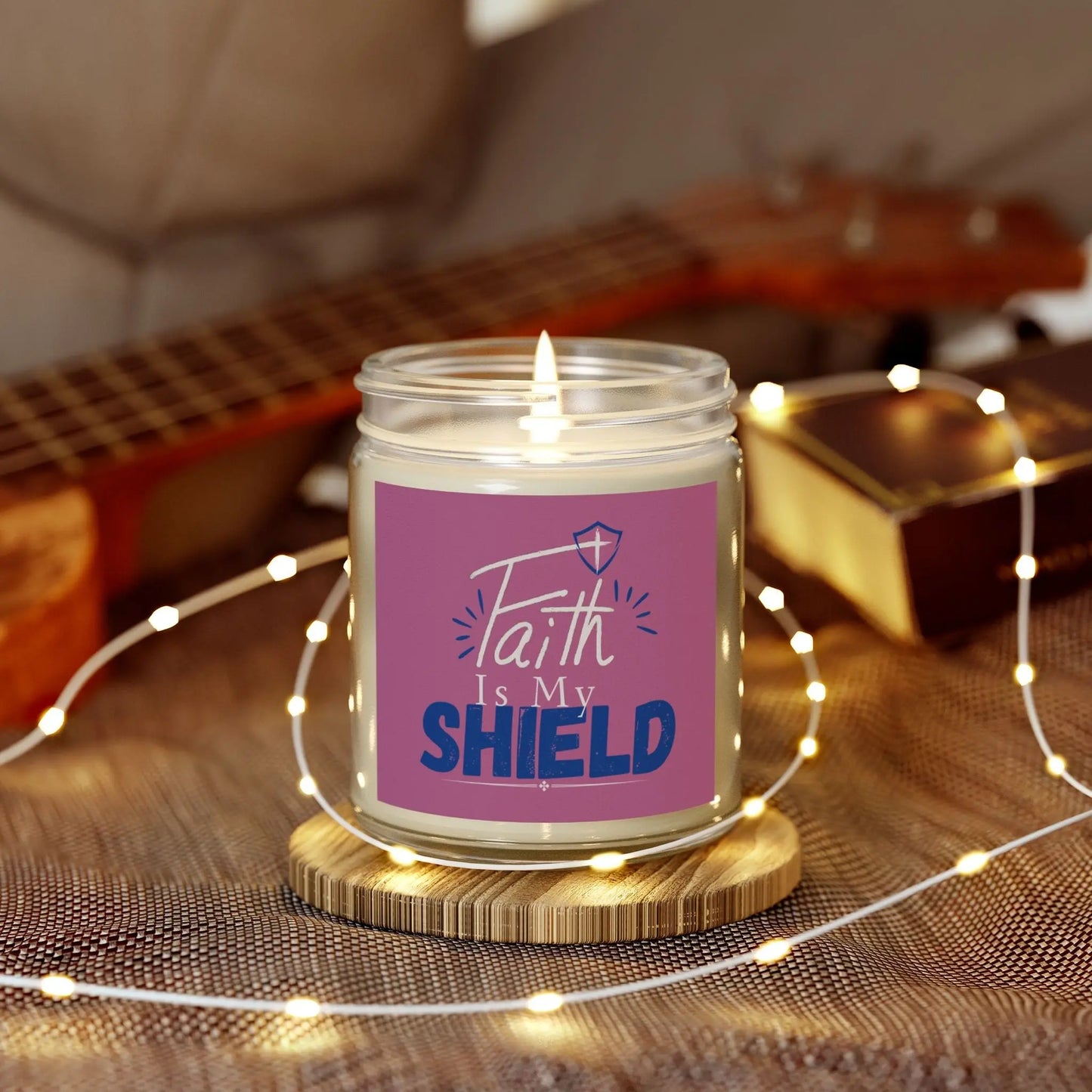 Faith is my Shield Hand Poured Candle Product vendor